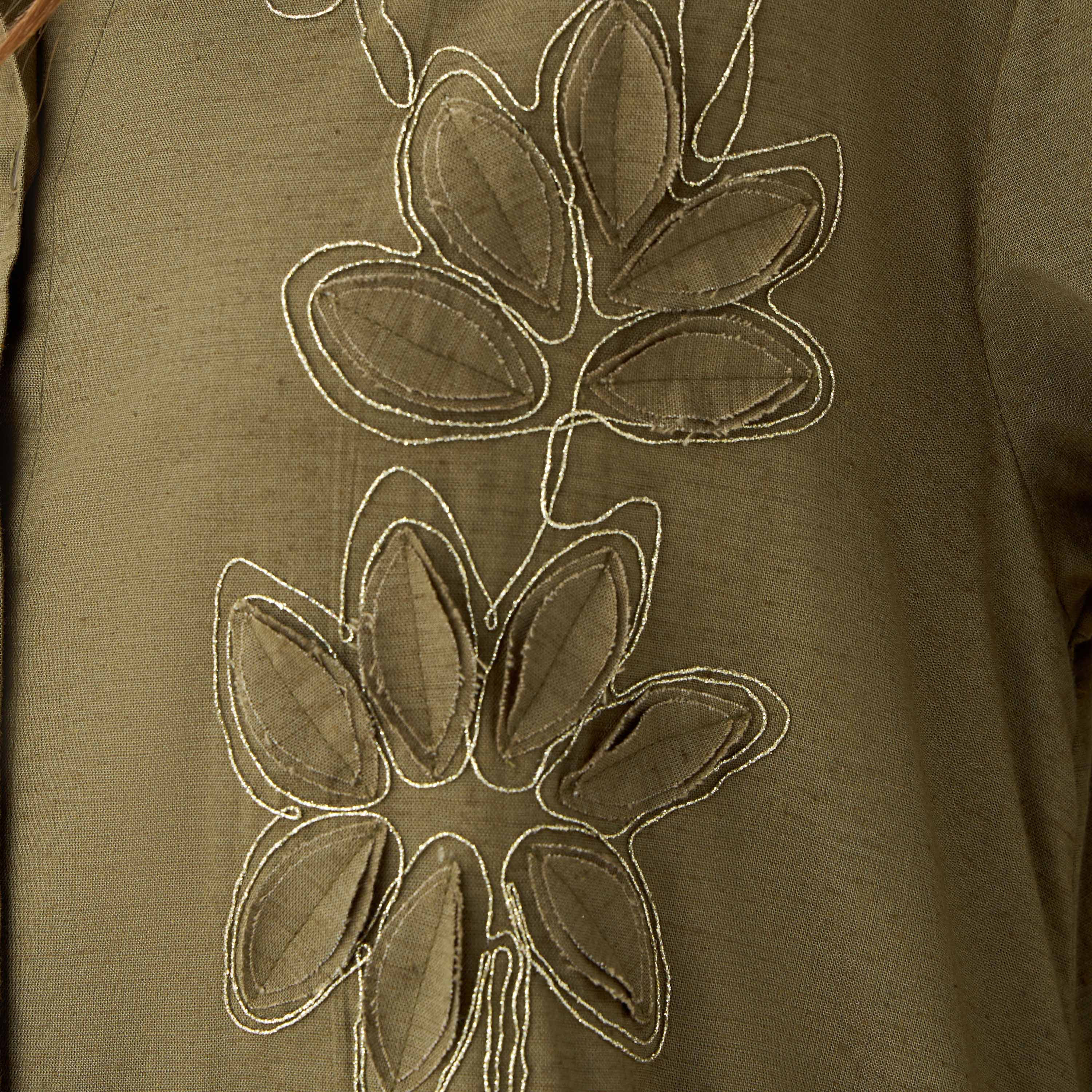 Maxi Shirt Dress with Floral Applique-women-clothing-dresses-image-6