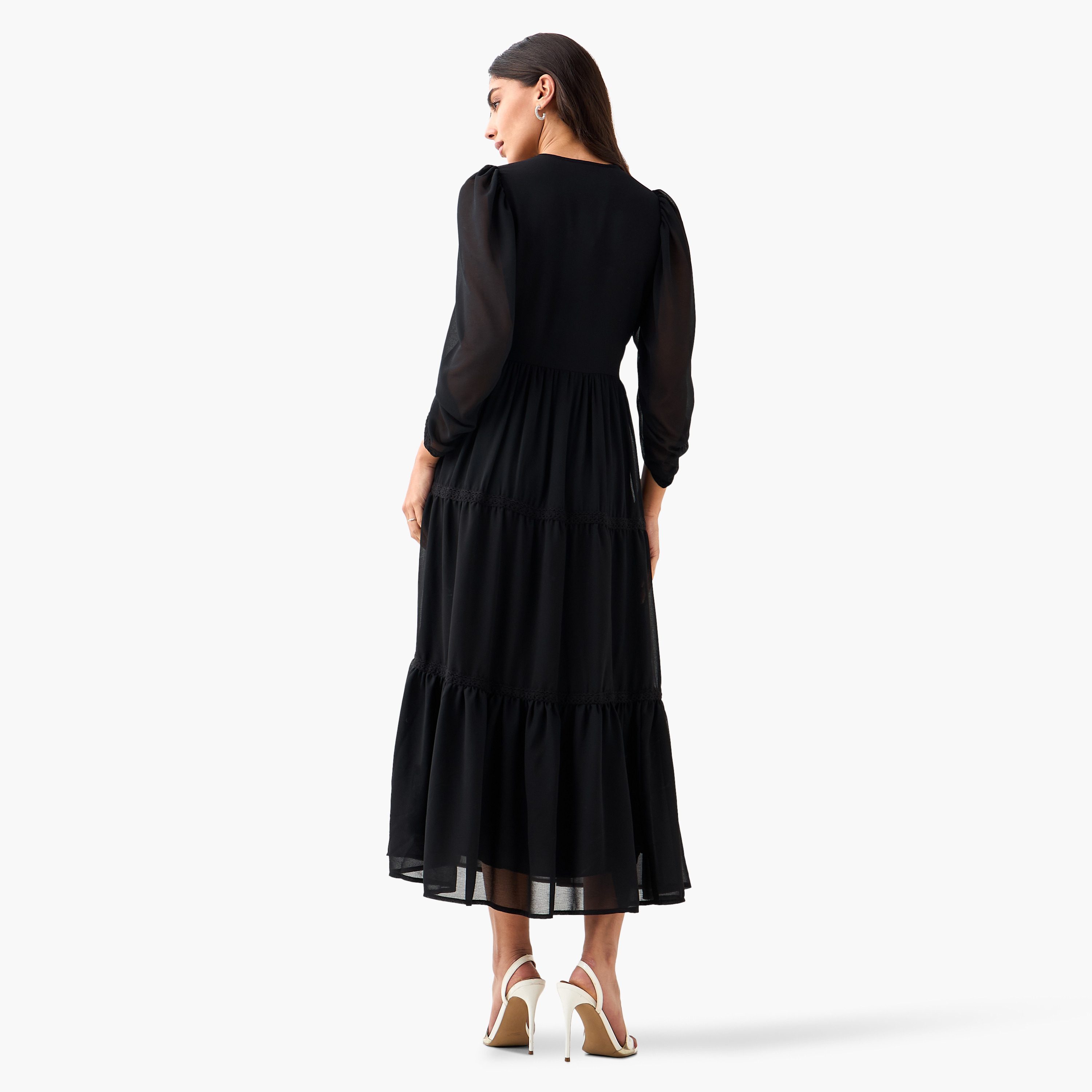 A-Line Tiered Women Dress Embroidered-women-clothing-dresses-image-4