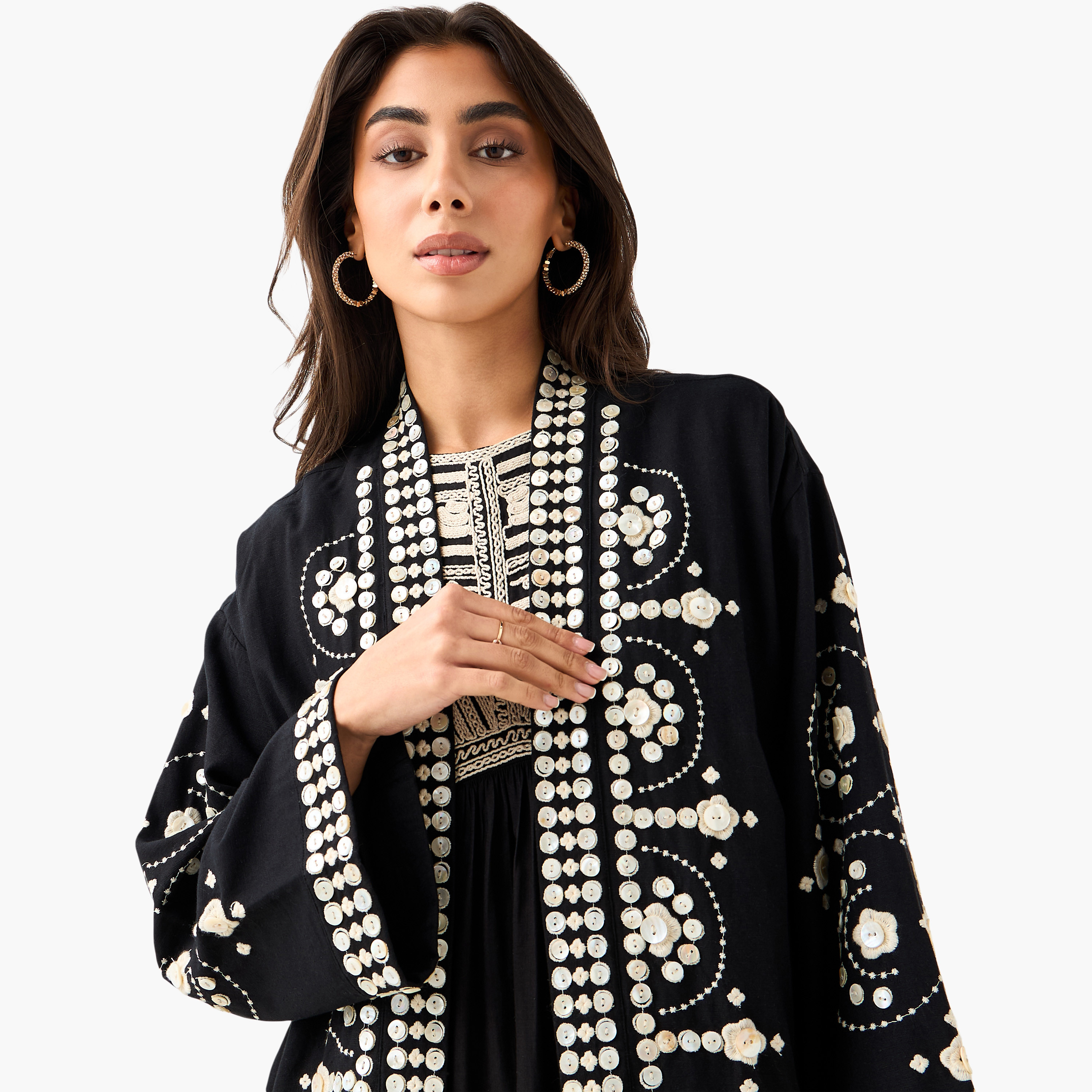 Embroidered Open Front Shrug-women-clothing-shirtsandblouses-blouses-image-6