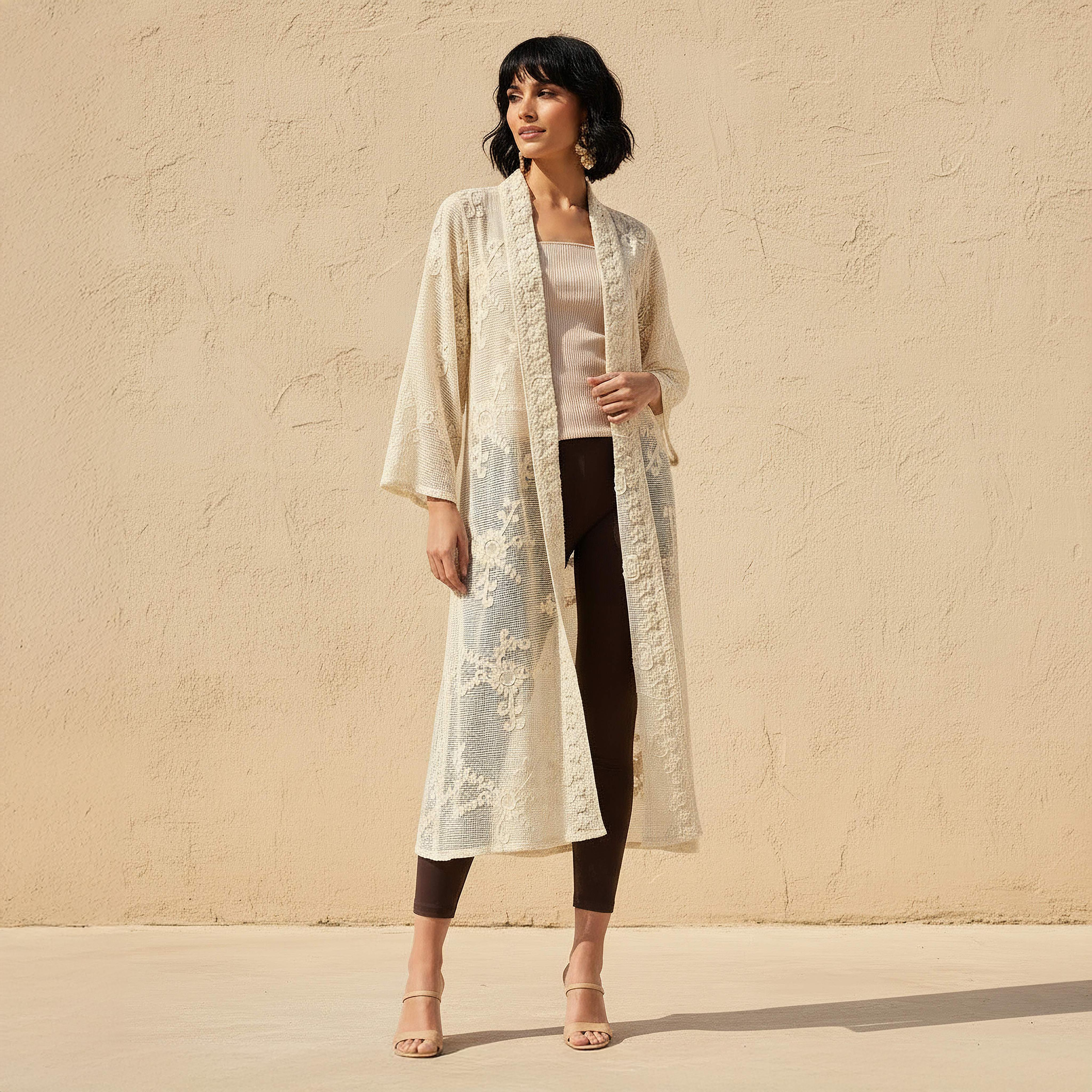 سترة شروج شبكية دانتيل زهور بمقدمة مفتوحة-women-clothing-shirtsandblouses-blouses-image-8
