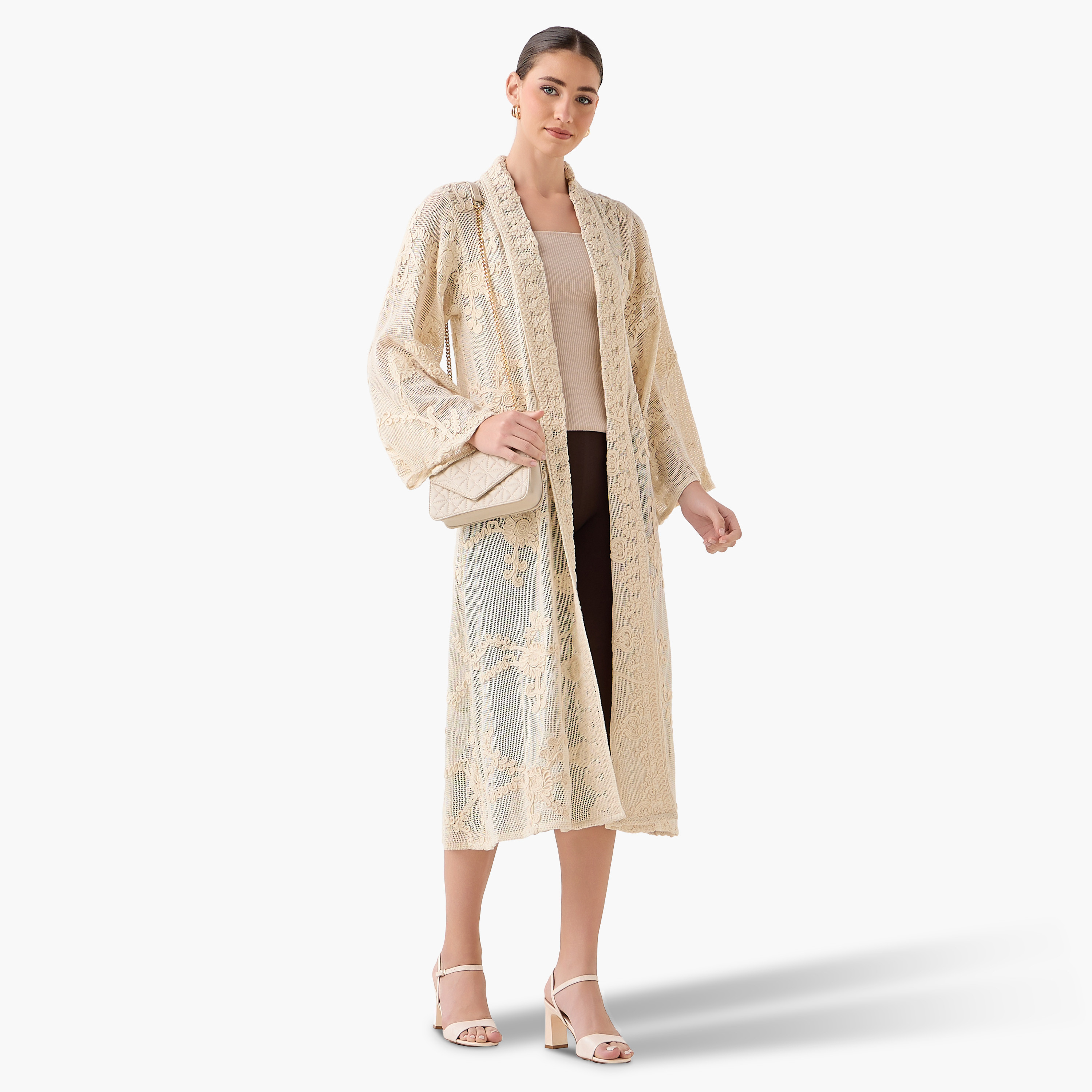 سترة شروج شبكية دانتيل زهور بمقدمة مفتوحة-women-clothing-shirtsandblouses-blouses-image-3