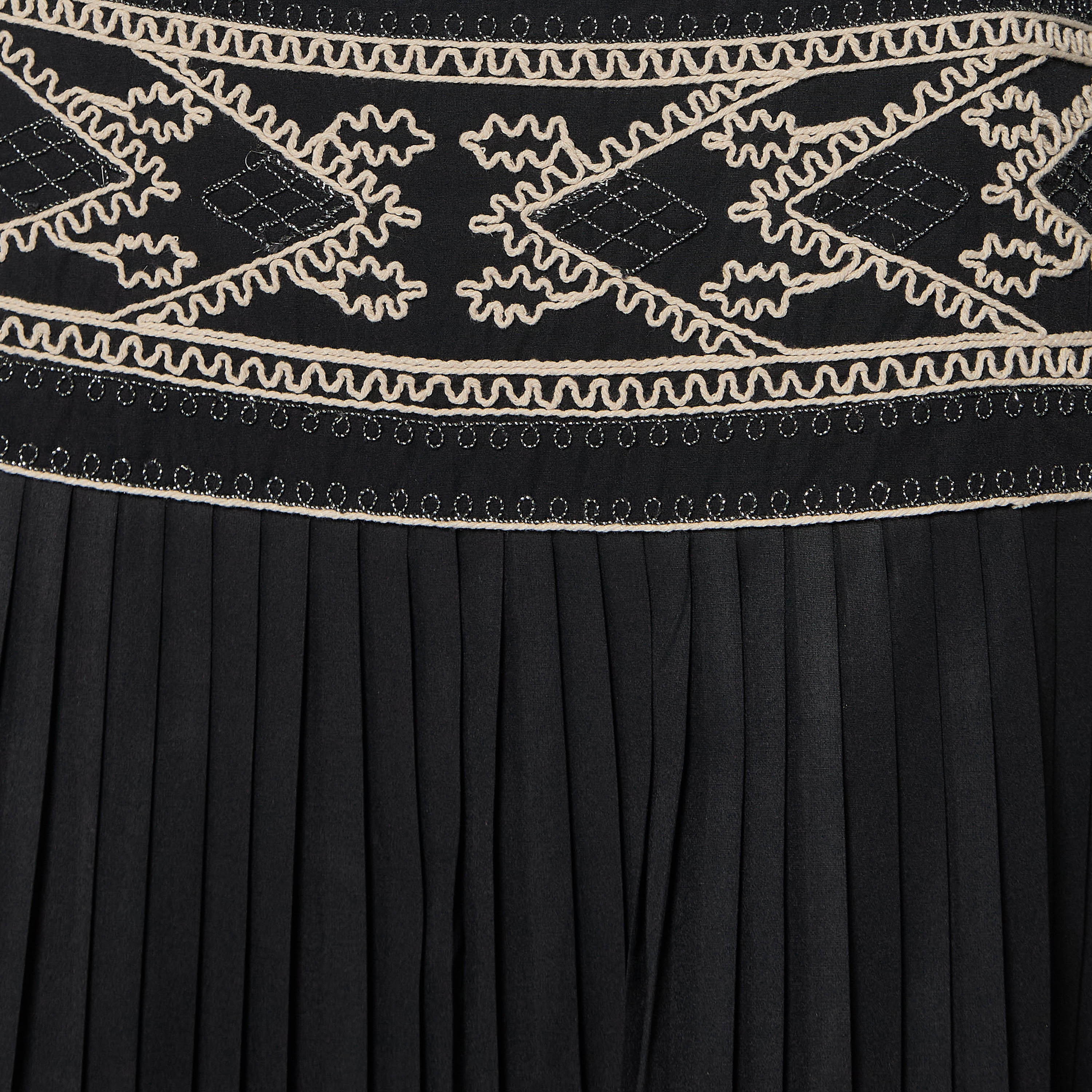 Midi A-line Pleated Skirt with Embroidered Detail-women-clothing-bottoms-skirts-image-2