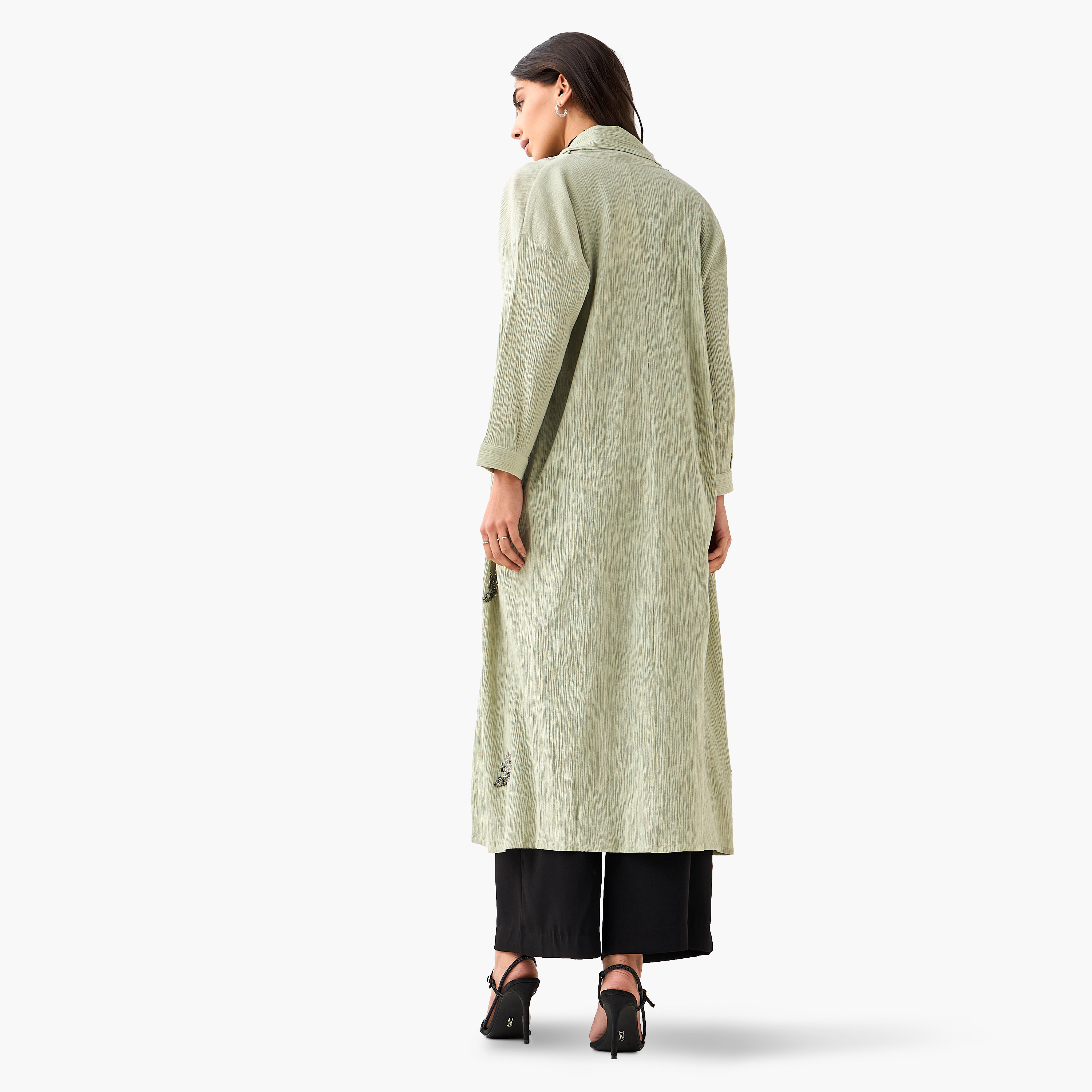 Viscose Open Front Shrug with Bead Embellishment-women-clothing-coordsets-image-5