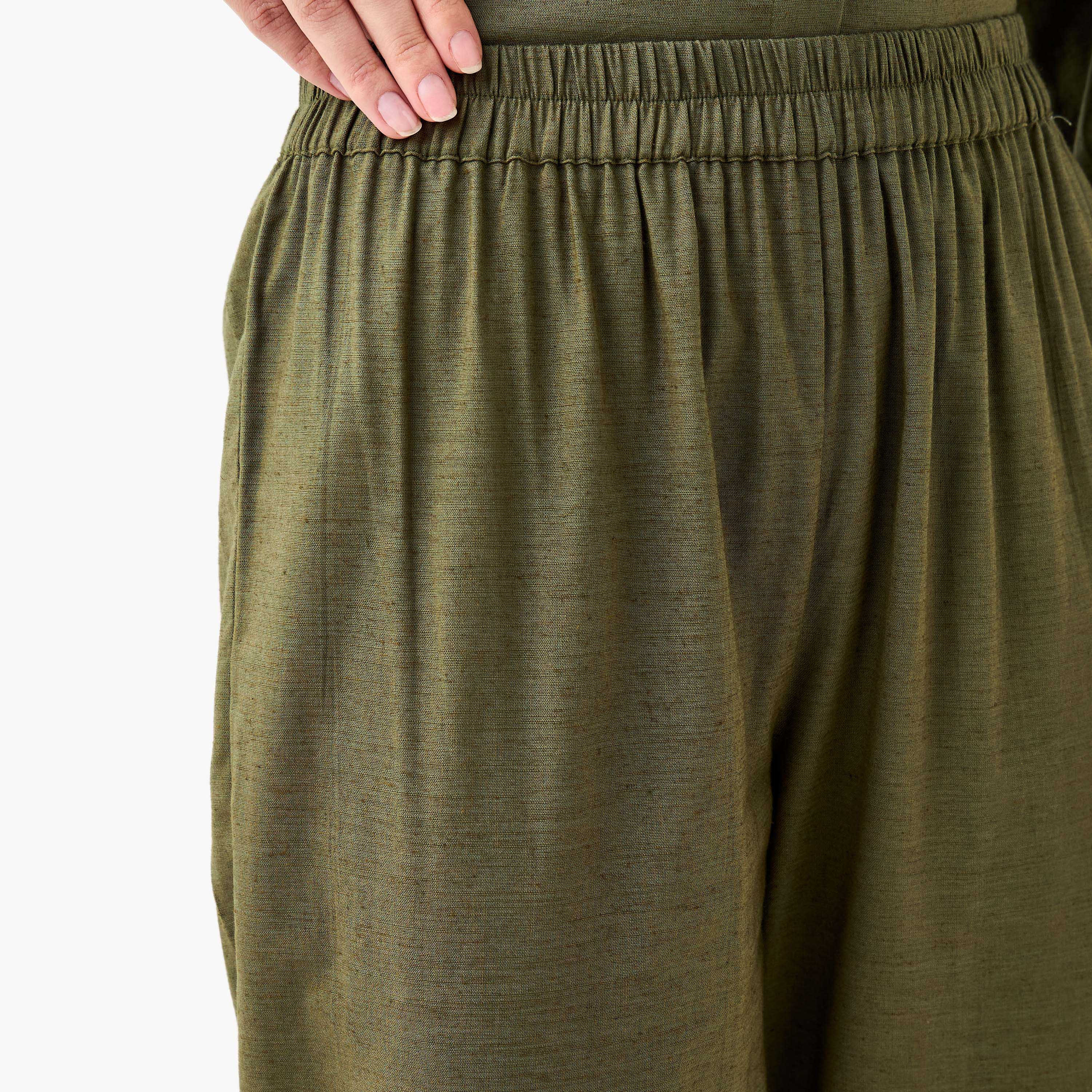 Wide Leg Flexi Waist Pants-women-clothing-coordsets-image-5