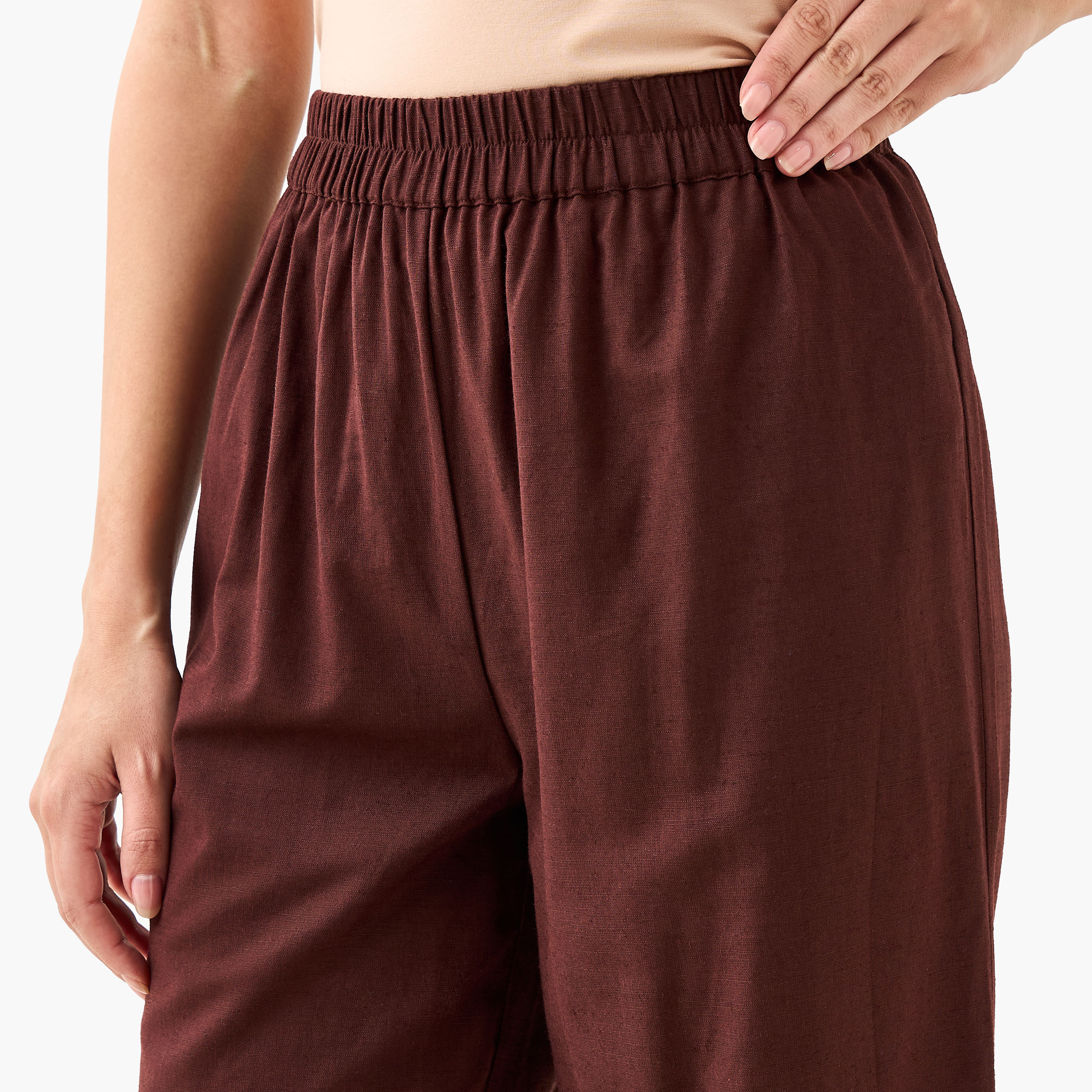 Wide Leg Flexi Waist Pants-women-clothing-coordsets-image-5