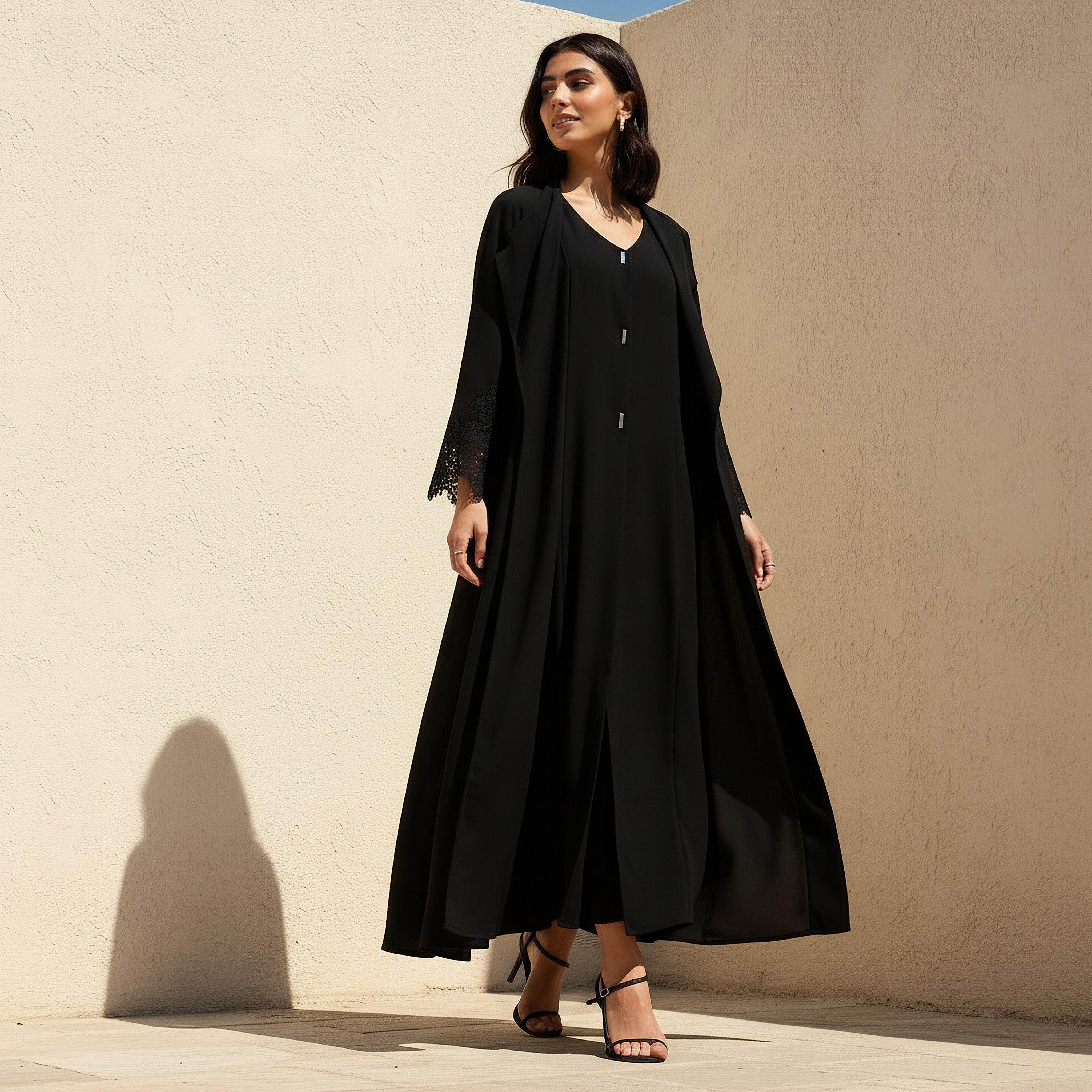Maxi Dress with Cover-Up-women-clothing-dresses-image-1