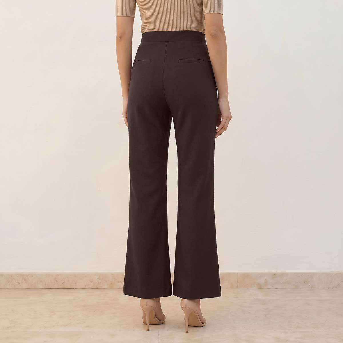 Splash Smart Elasticated Full Length Bootleg Pants-women-clothing-bottoms-trousers-image-4