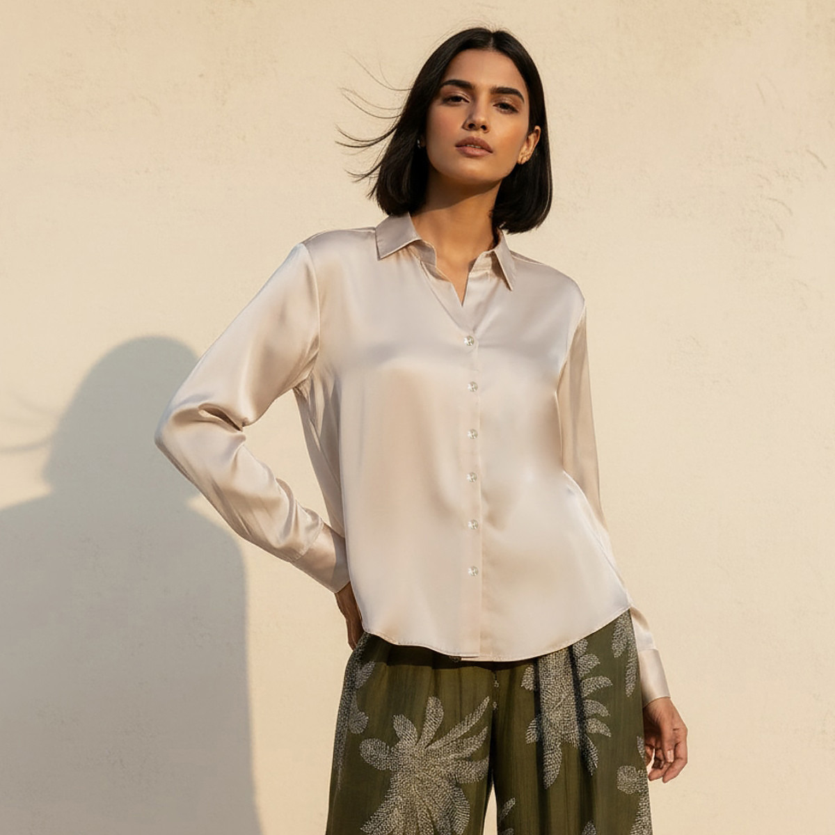 قميص ساتان من سبلاش سمارت-women-clothing-shirtsandblouses-shirts-image-1