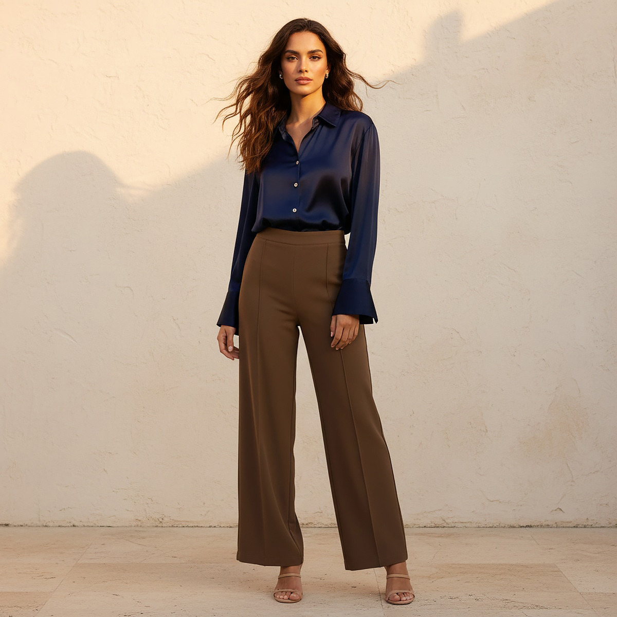 قميص ساتان من سبلاش سمارت-women-clothing-shirtsandblouses-shirts-image-3