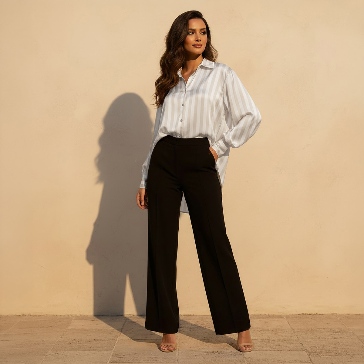 Splash Smart Satin Shirt with Stripes-women-clothing-shirtsandblouses-shirts-image-3