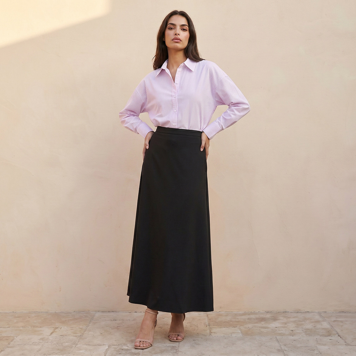 تنورة ماكسي إيه لاين من سبلاش سمارت-women-clothing-skirts-image-3