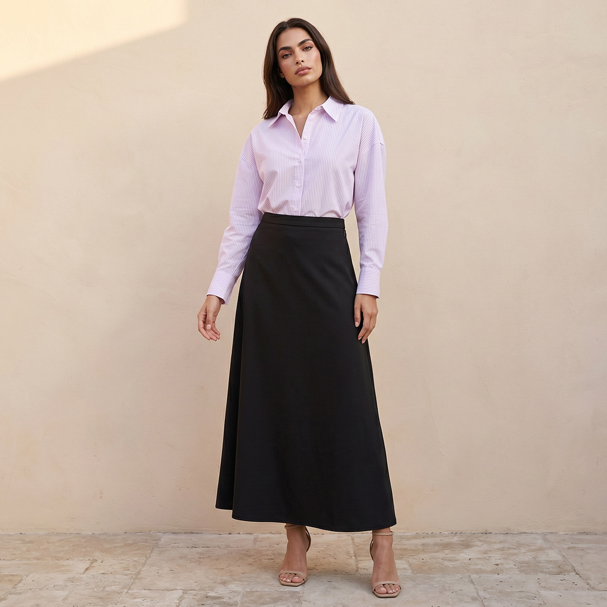 تنورة ماكسي إيه لاين من سبلاش سمارت-women-clothing-skirts-image-5