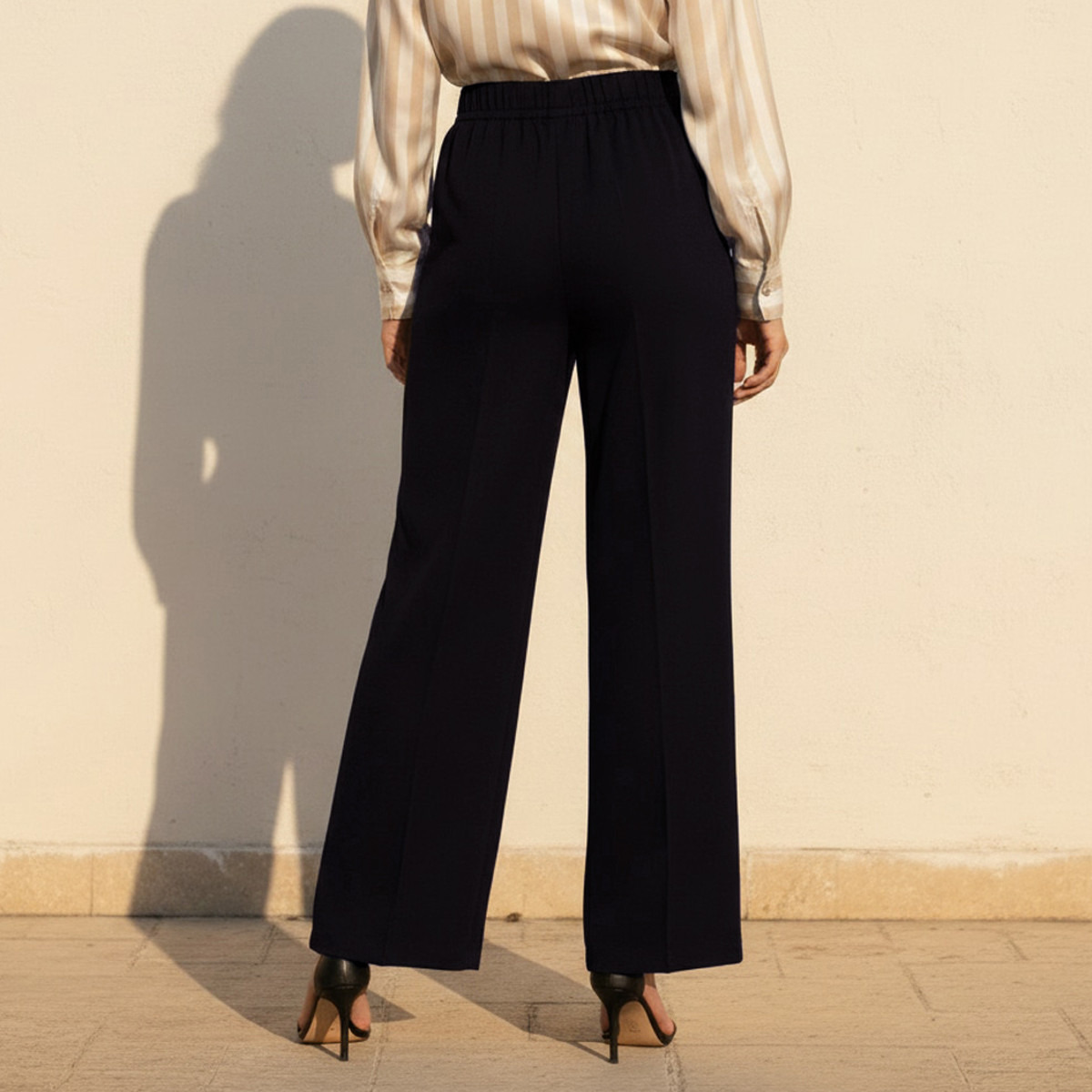 Splash Smart Straight Fit Crease Design Pants-women-clothing-bottoms-trousers-image-4