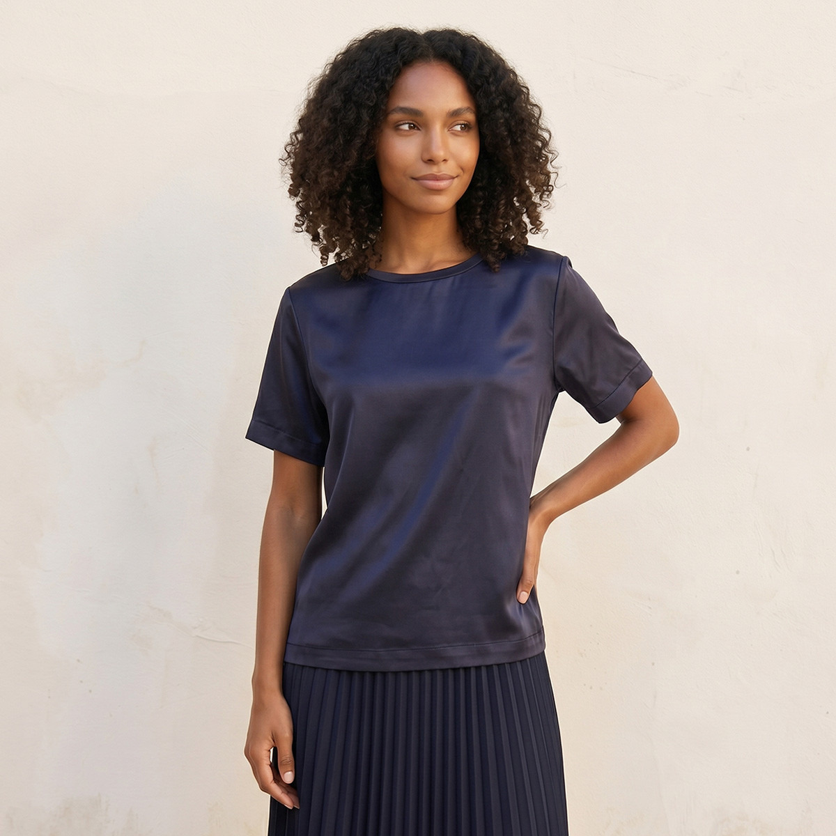 Splash Smart Crew Neck T-shirt-women-clothing-tshirts-image-5