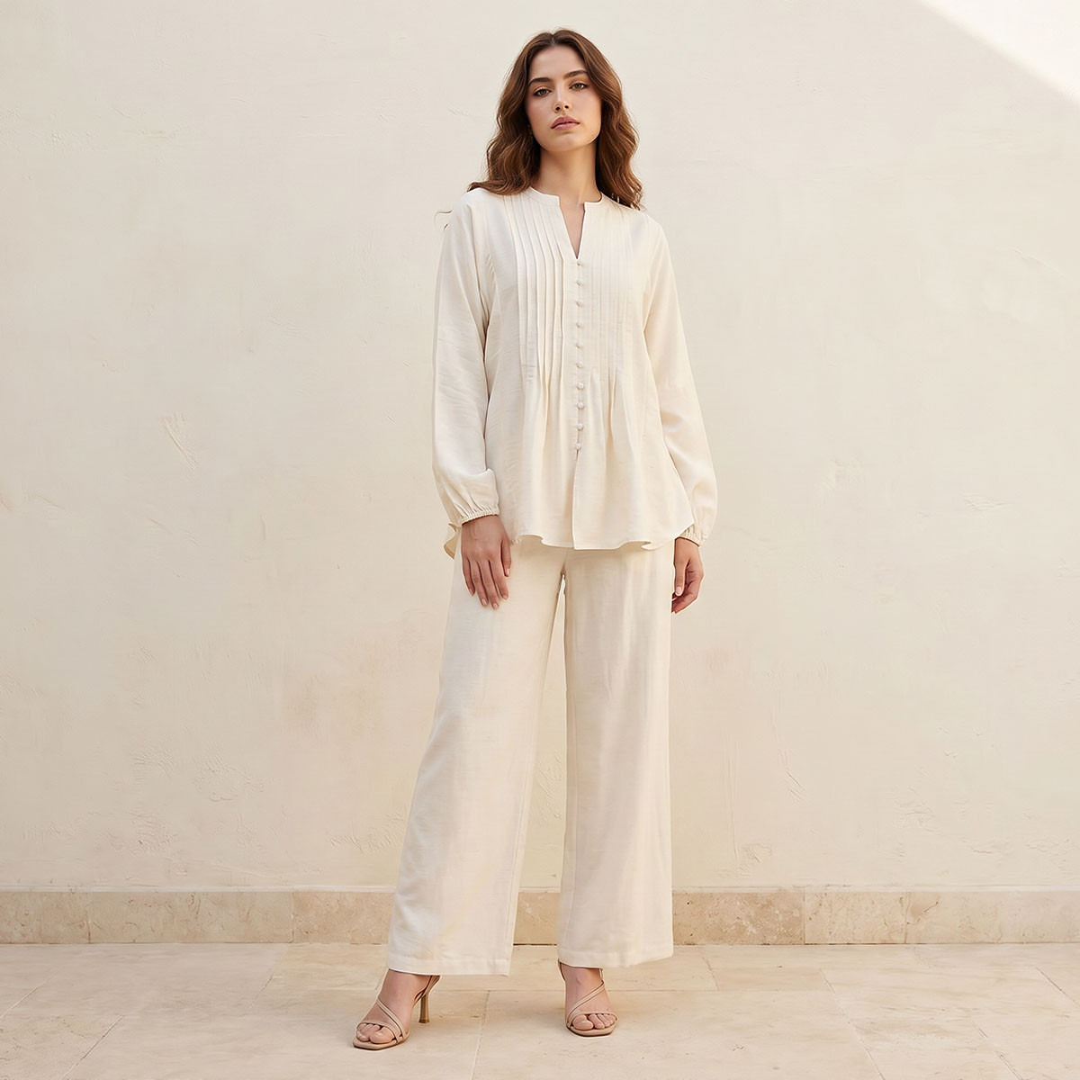 بلوزة كتان بطيات-women-clothing-shirtsandblouses-blouses-image-3