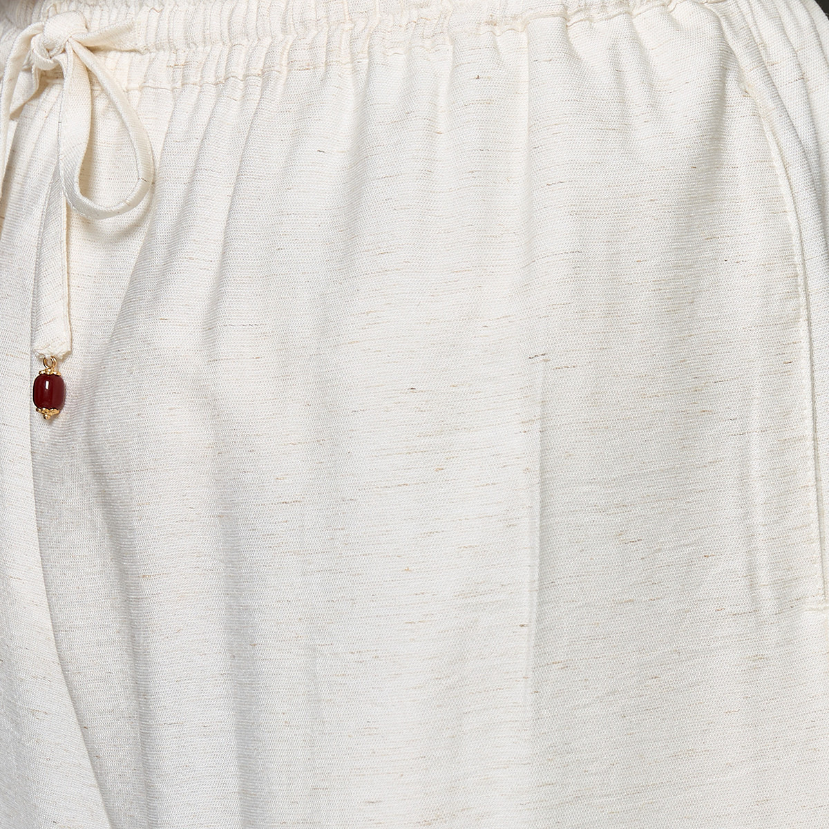 Straight Fit Drawstring Waist Linen Pants-women-clothing-bottoms-trousers-image-2