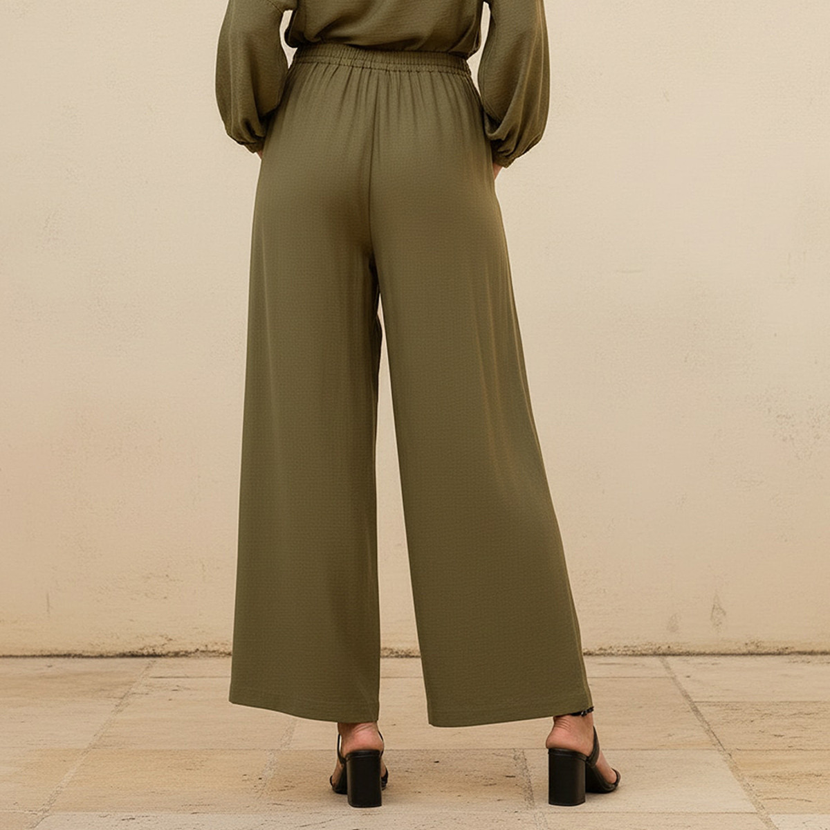 Straight Fit Drawstring Waist Linen Pants-women-clothing-bottoms-trousers-image-4