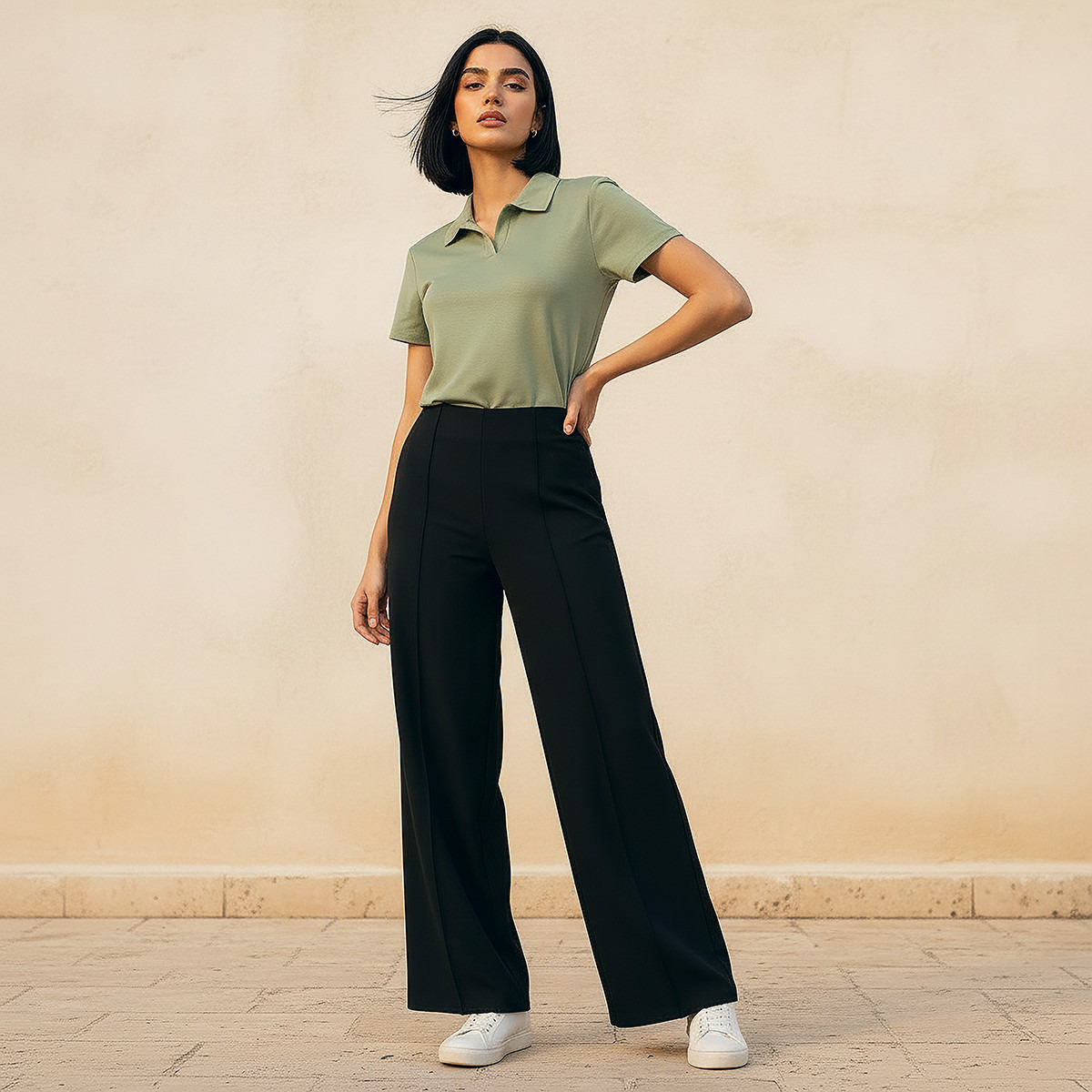 Splash Smart Full Length Ponte Wide Leg Pants-women-clothing-trousers-image-3