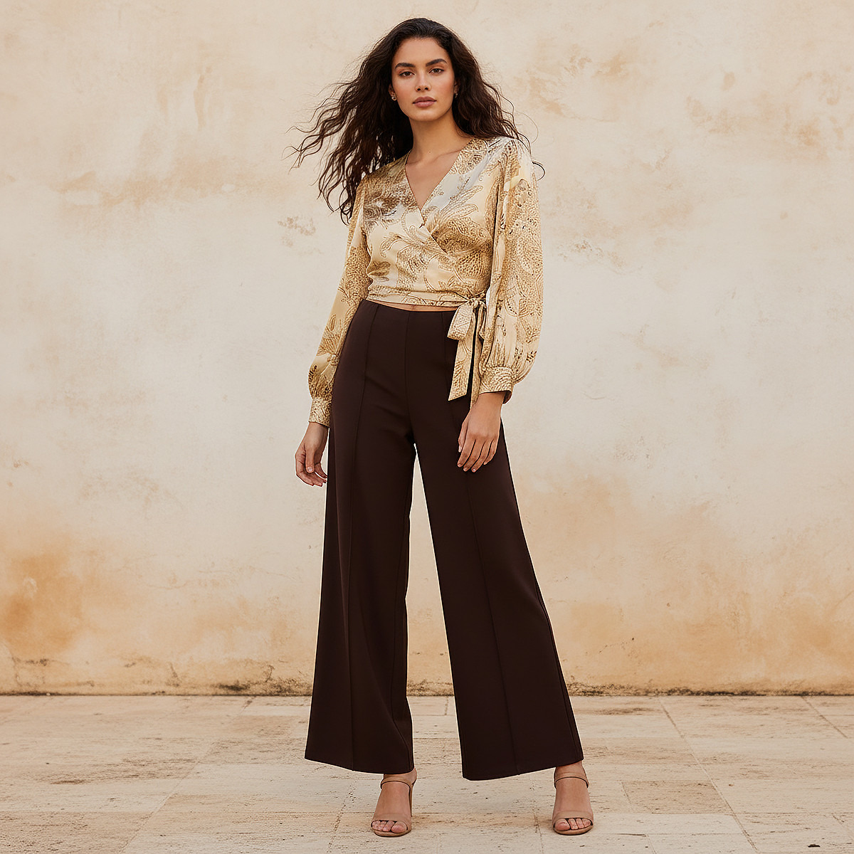 Splash Smart Full Length Ponte Wide Leg Pants-women-clothing-trousers-image-3