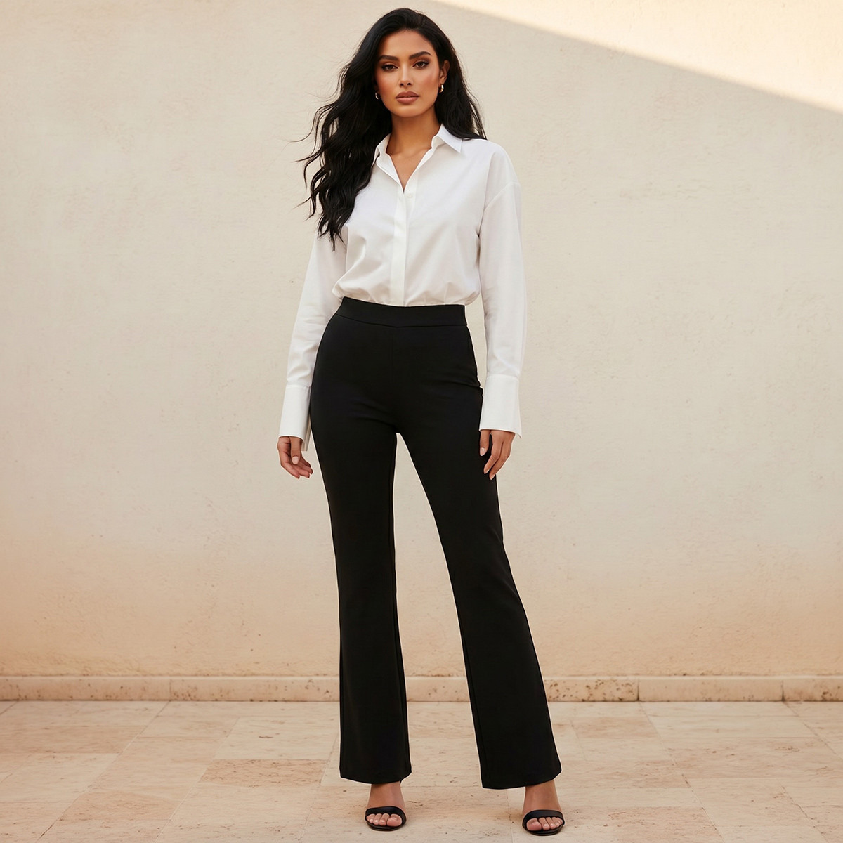Splash Smart Mid Rise Full Length Boot Leg Ponte Pants-women-clothing-bottoms-trousers-image-3