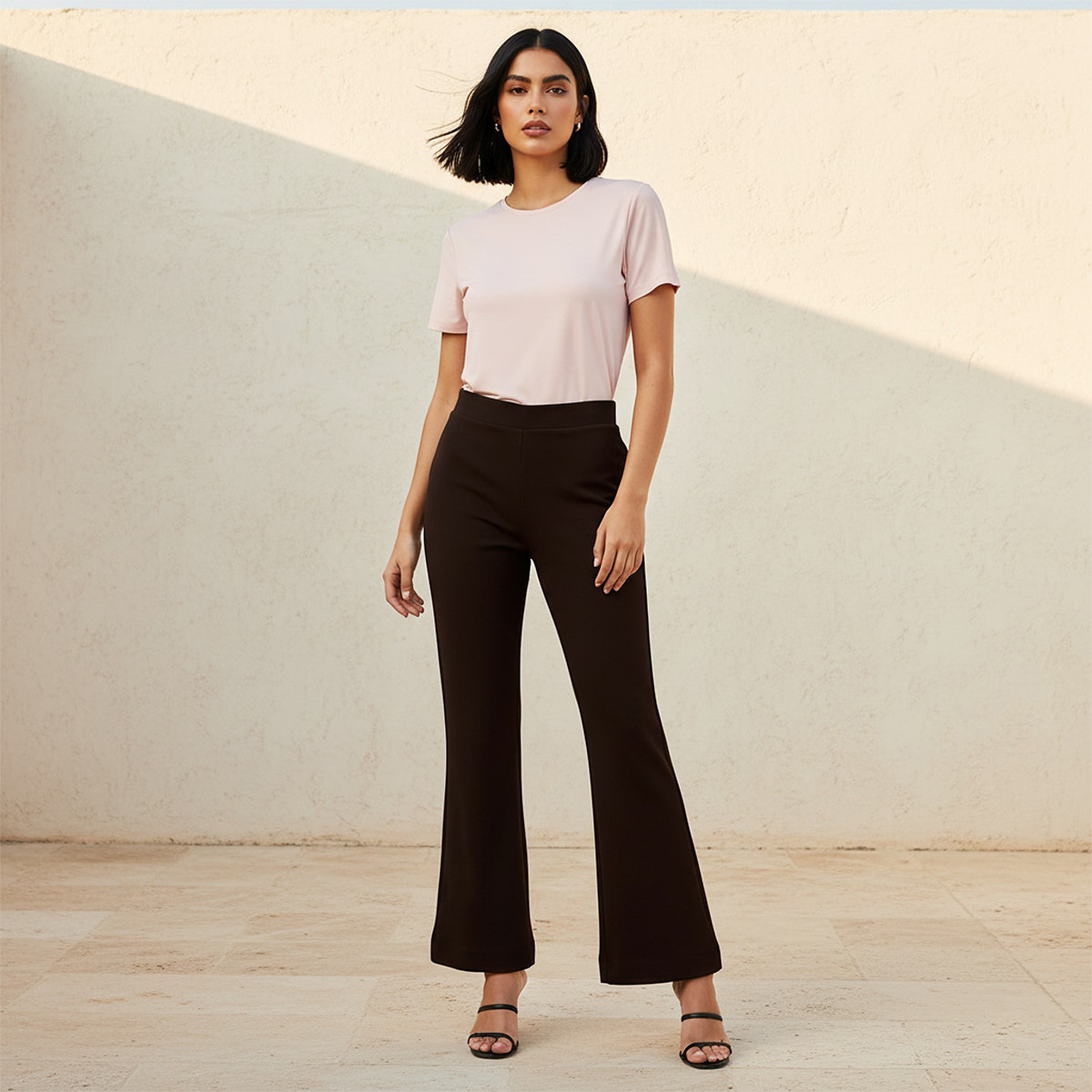 Splash Smart Mid Rise Full Length Boot Leg Ponte Pants-women-clothing-bottoms-trousers-image-3