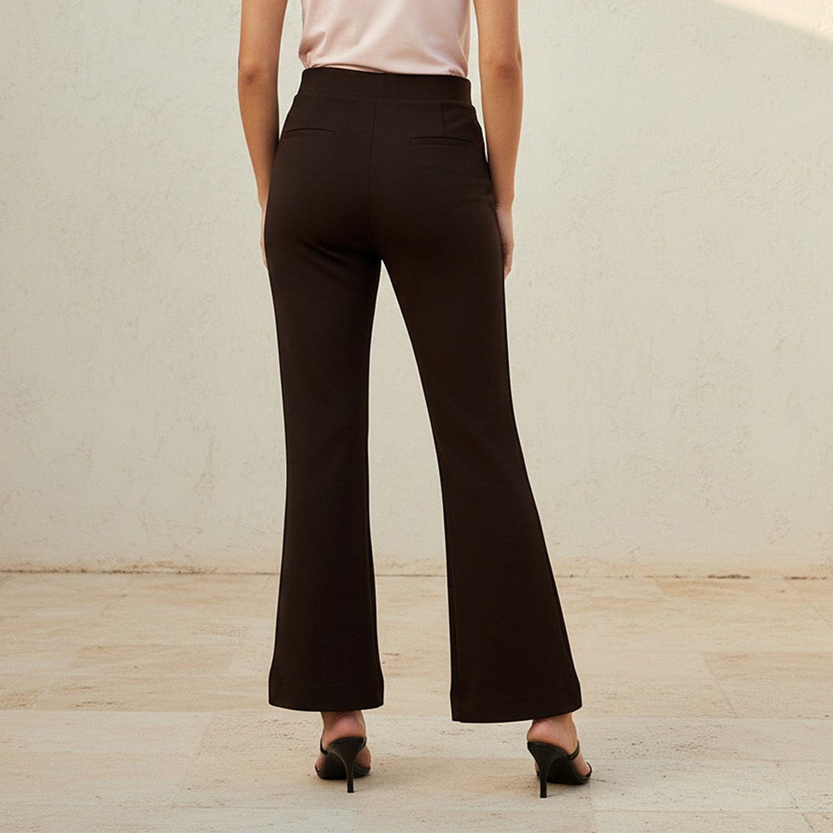Splash Smart Mid Rise Full Length Boot Leg Ponte Pants-women-clothing-bottoms-trousers-image-4