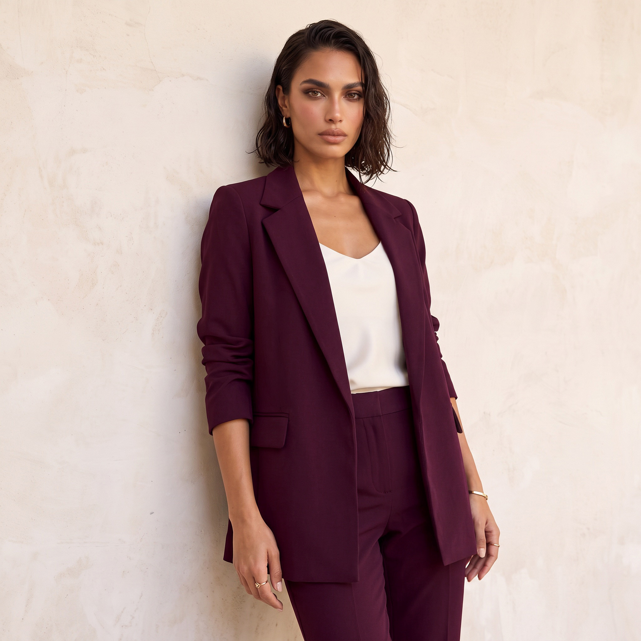 بليزر بياقة لابيل من سبلاش سمارت-women-clothing-coatsandjackets-blazers-image-3