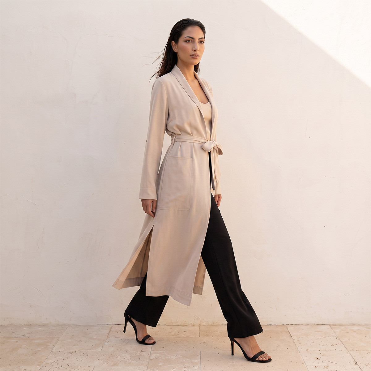معطف طويل مع حزام من سبلاش سمارت-women-clothing-shirtsandblouses-blouses-image-6