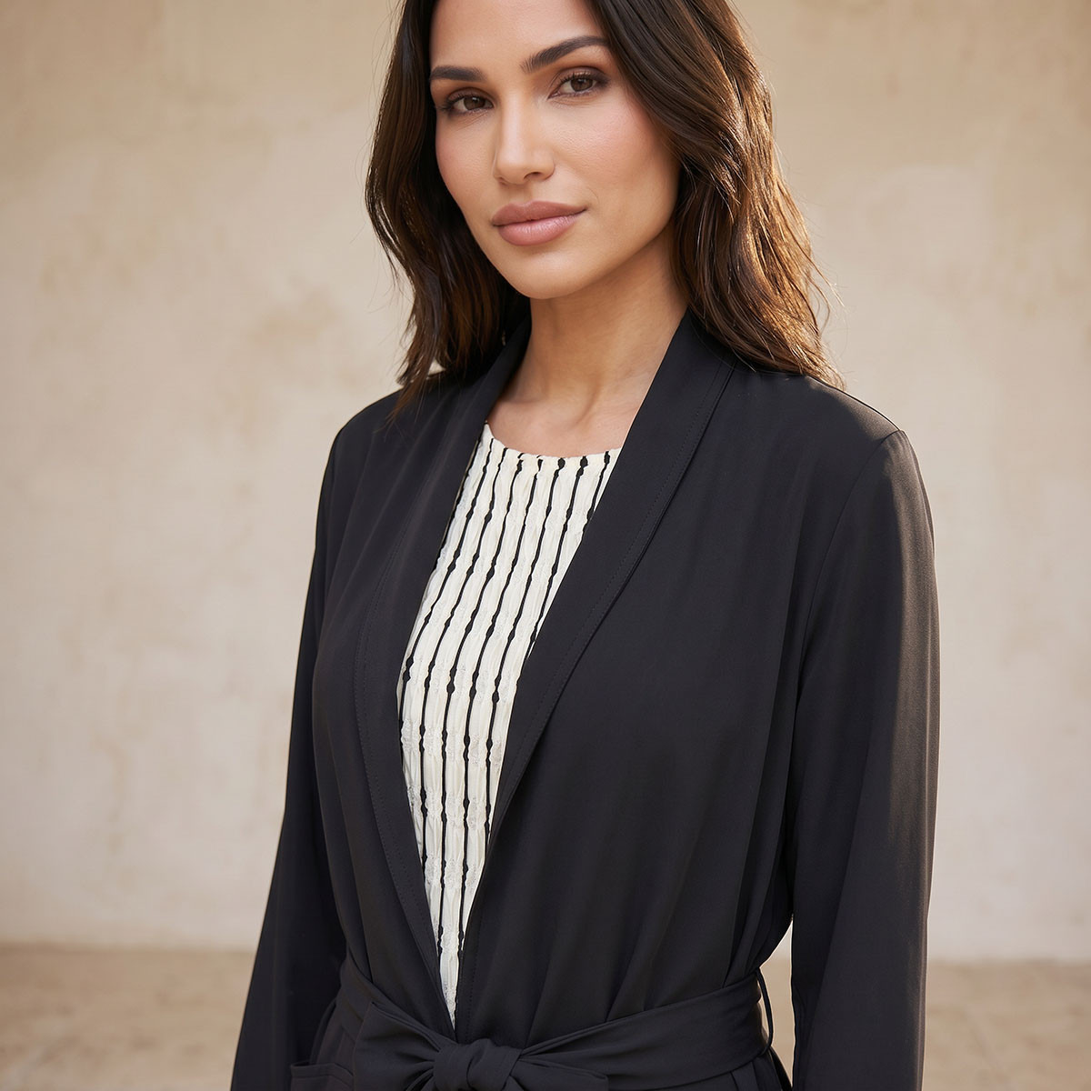 معطف طويل مع حزام من سبلاش سمارت-women-clothing-shirtsandblouses-blouses-image-7
