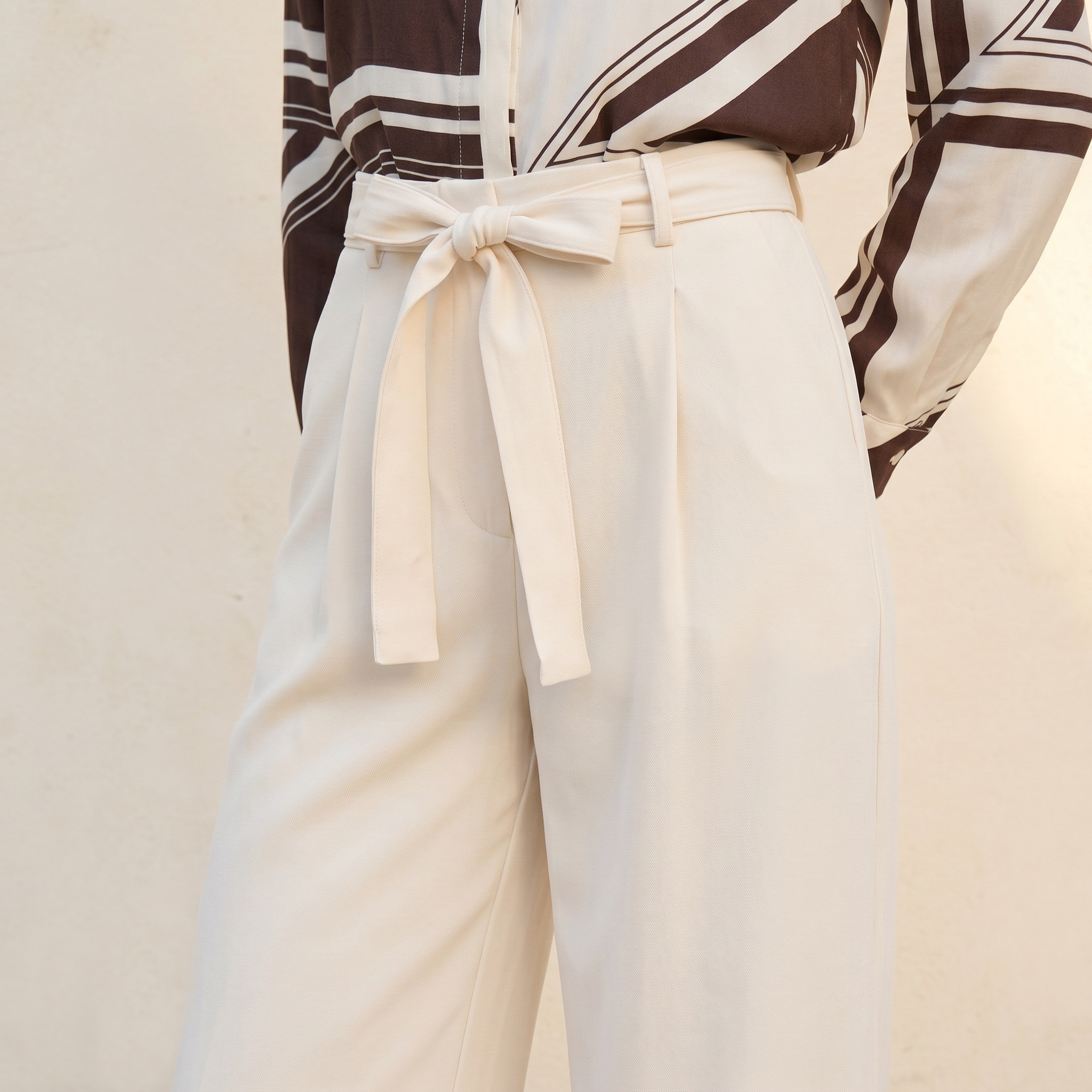 Splash Smart Straight Fit Trousers with Belt-women-clothing-trousers-image-6