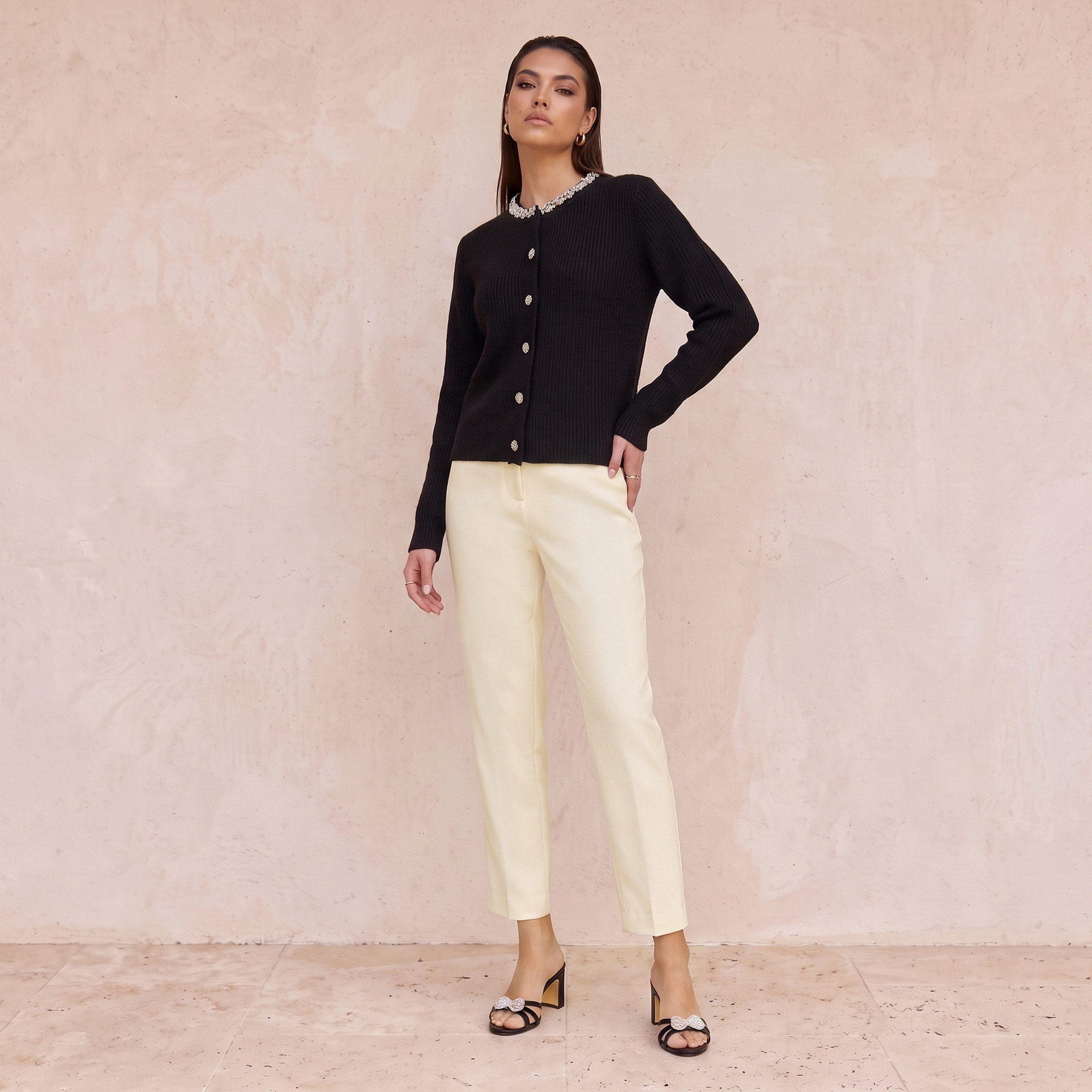 بنطلون بقصة ضيقة وجيوب من سمارت من سبلاش-women-clothing-trousers-image-2
