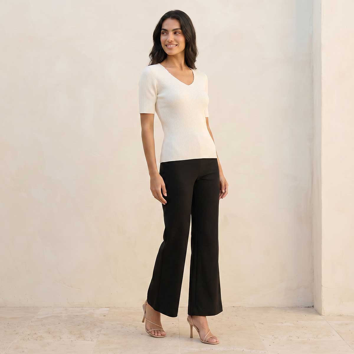 Splash Smart T-shirt with V-neck-women-clothing-tshirts-image-3