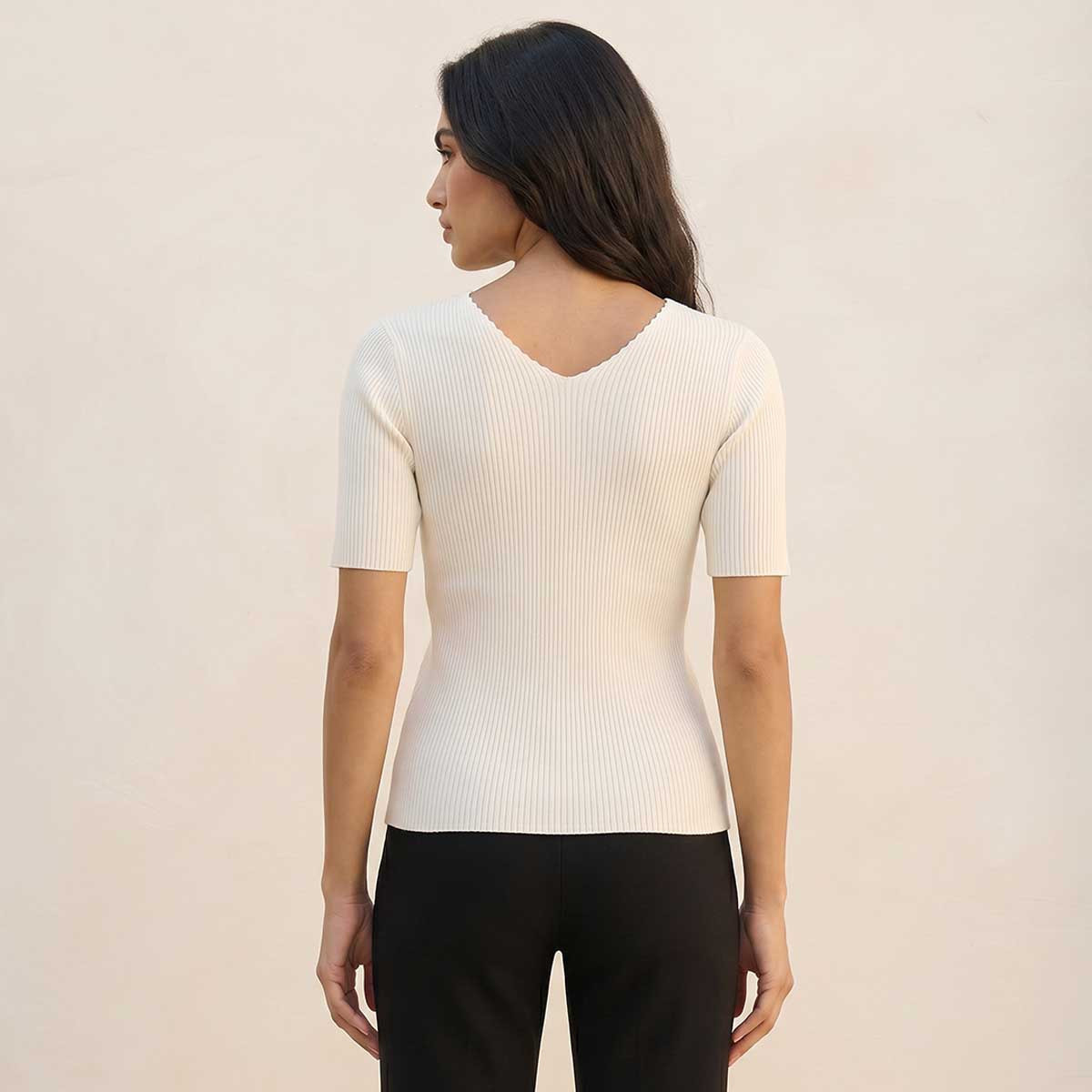 Splash Smart T-shirt with V-neck-women-clothing-tshirts-image-4