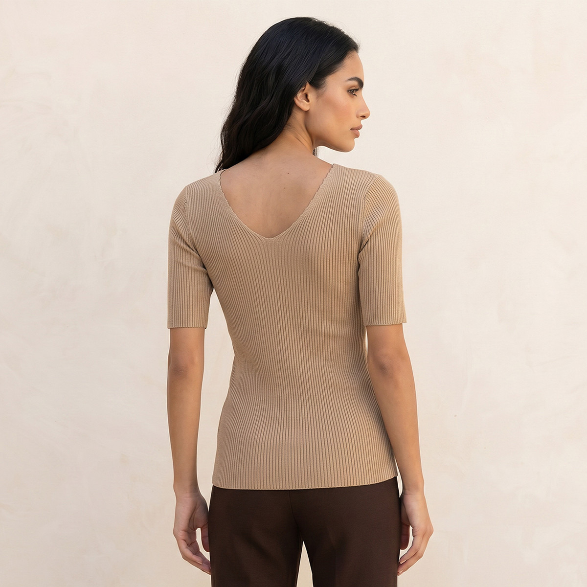 Splash Smart T-shirt with V-neck-women-clothing-tshirts-image-4