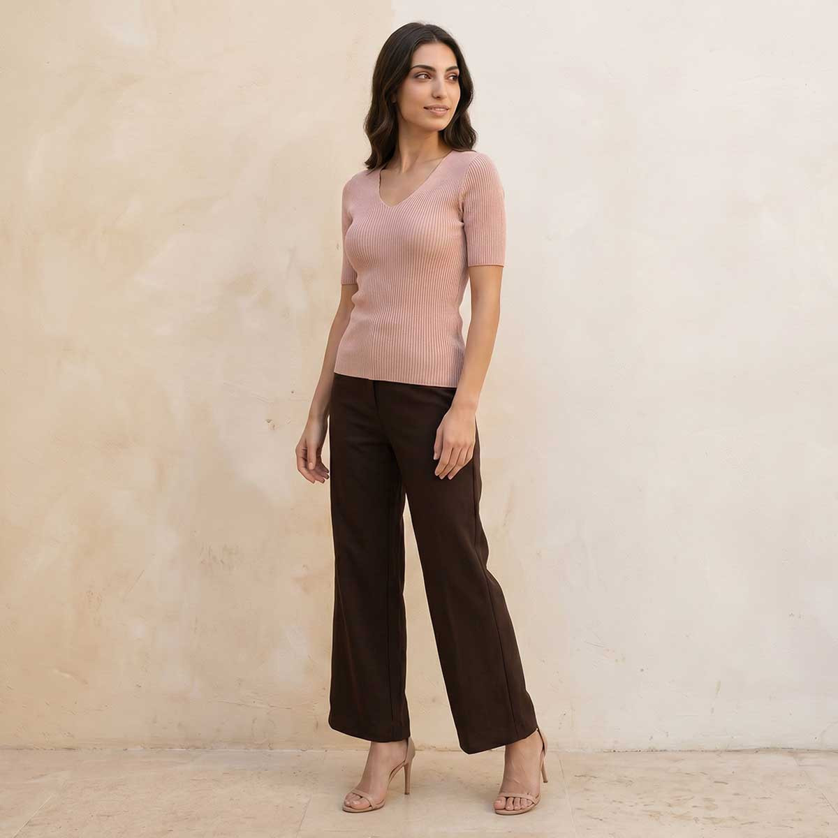 Splash Smart T-shirt with V-neck-women-clothing-tshirts-image-3