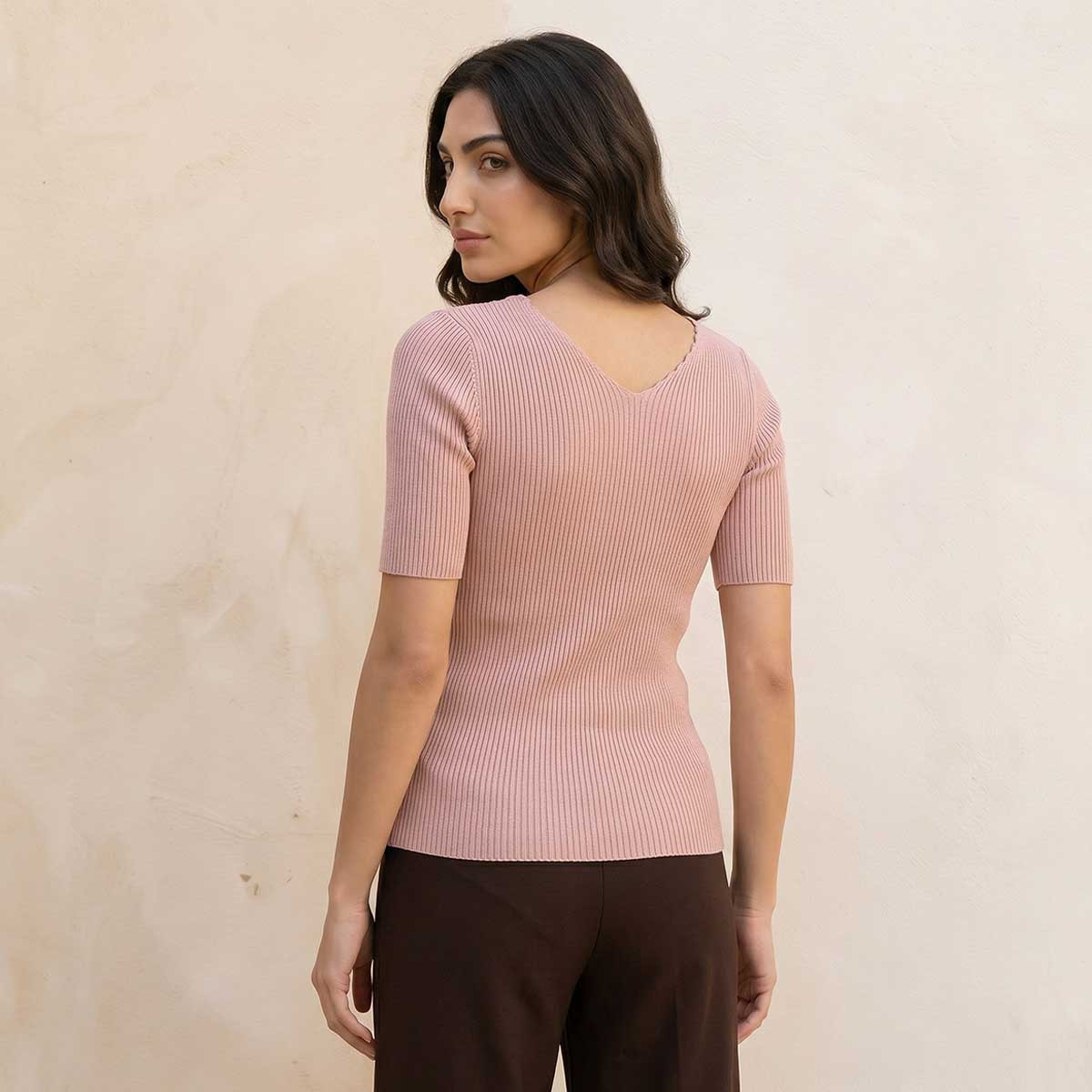 Splash Smart T-shirt with V-neck-women-clothing-tshirts-image-4