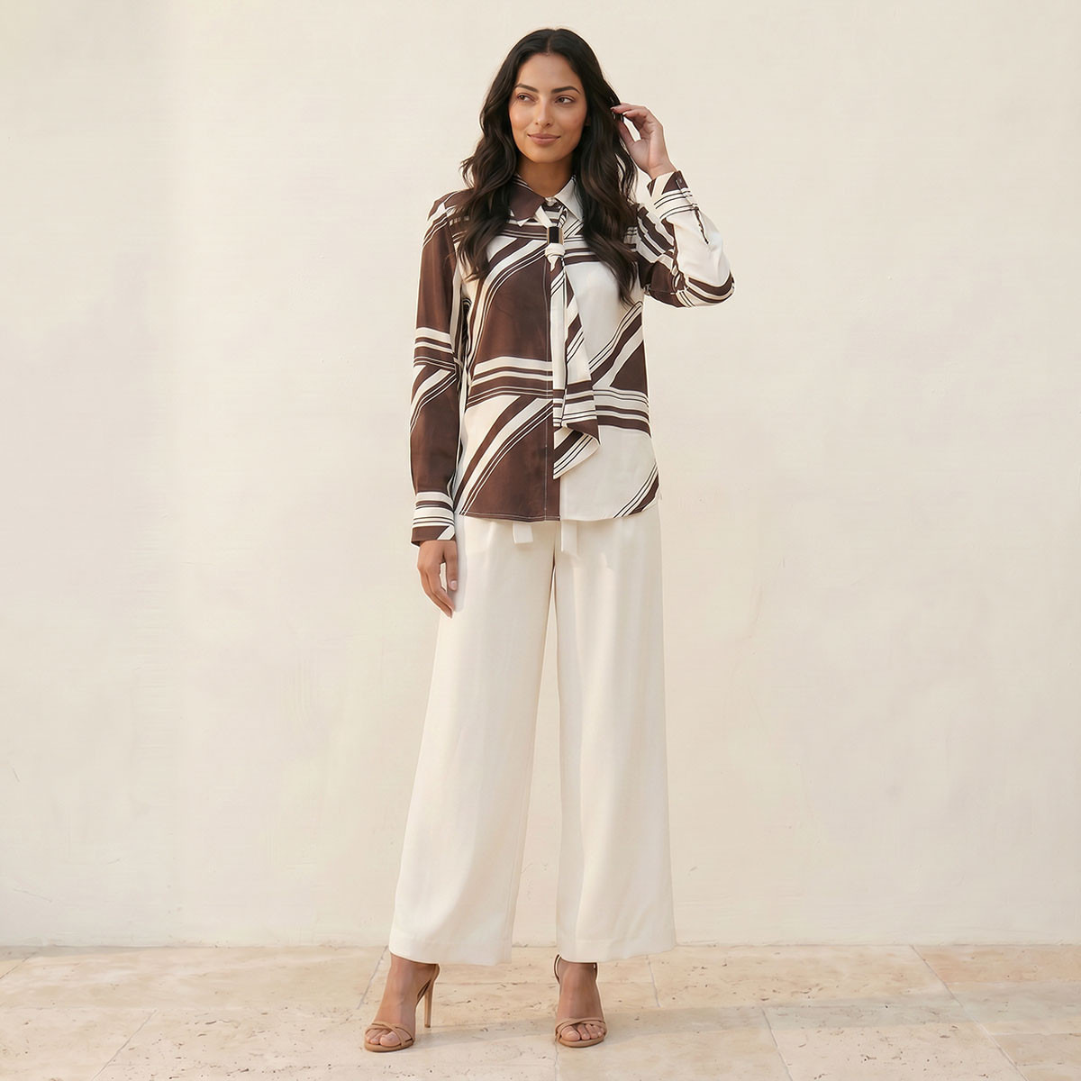 قميص بربطة عنق من سبلاش سمارت-women-clothing-shirtsandblouses-shirts-image-3