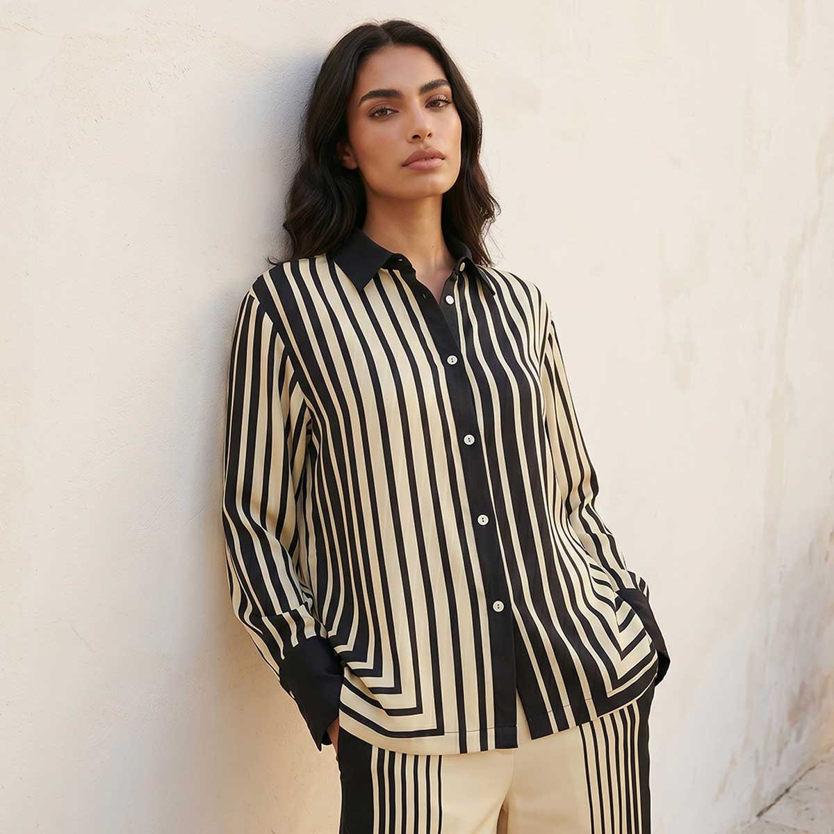 قميص مقلم من سبلاش سمارت-women-clothing-shirtsandblouses-shirts-image-1