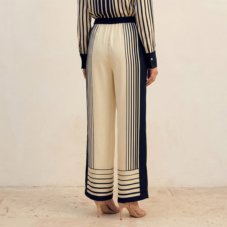 Splash Smart Striped Wide Leg Pants-women-clothing-trousers-image-5