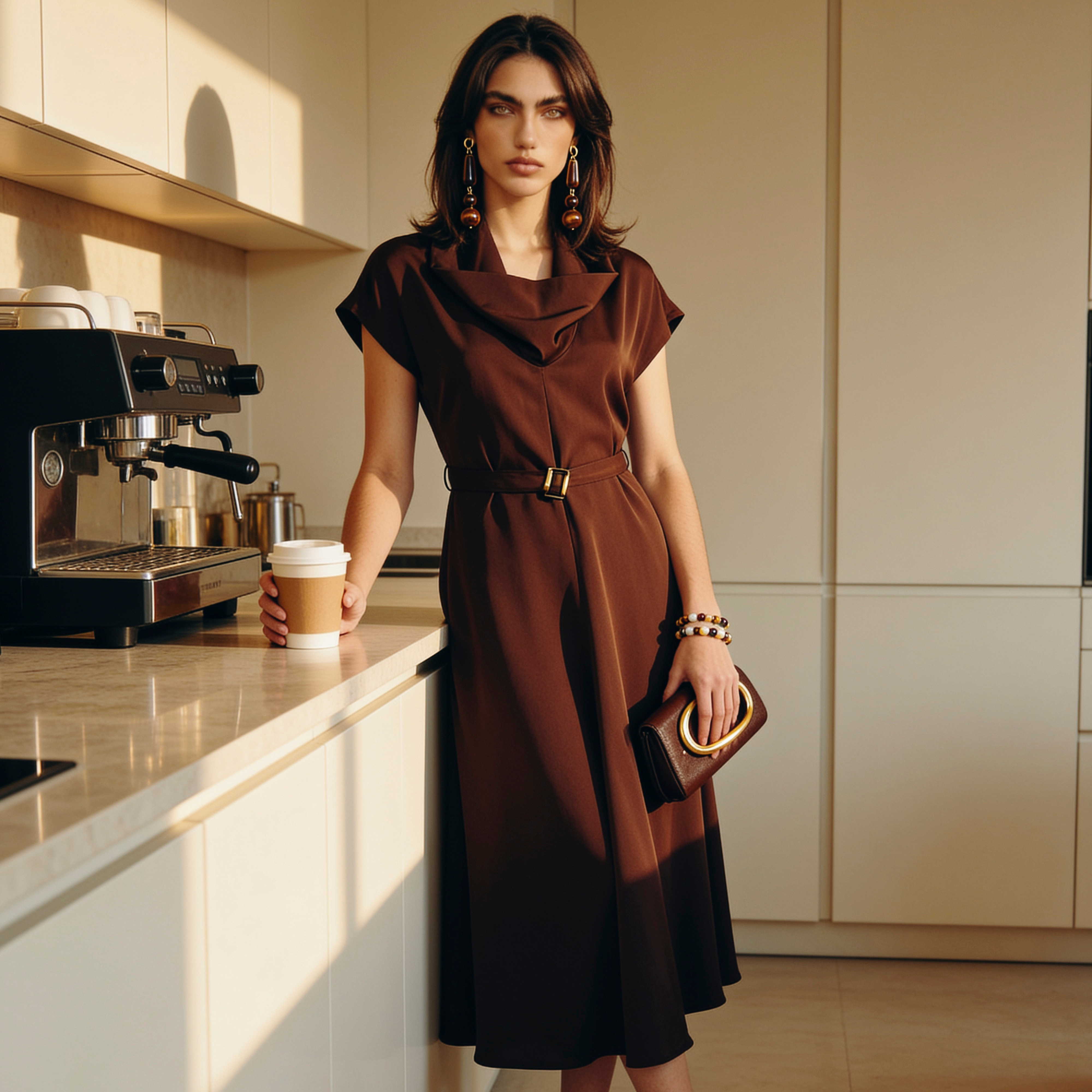 فستان بياقة منسدلة من سبلاش سمارت-women-clothing-dresses-image-1
