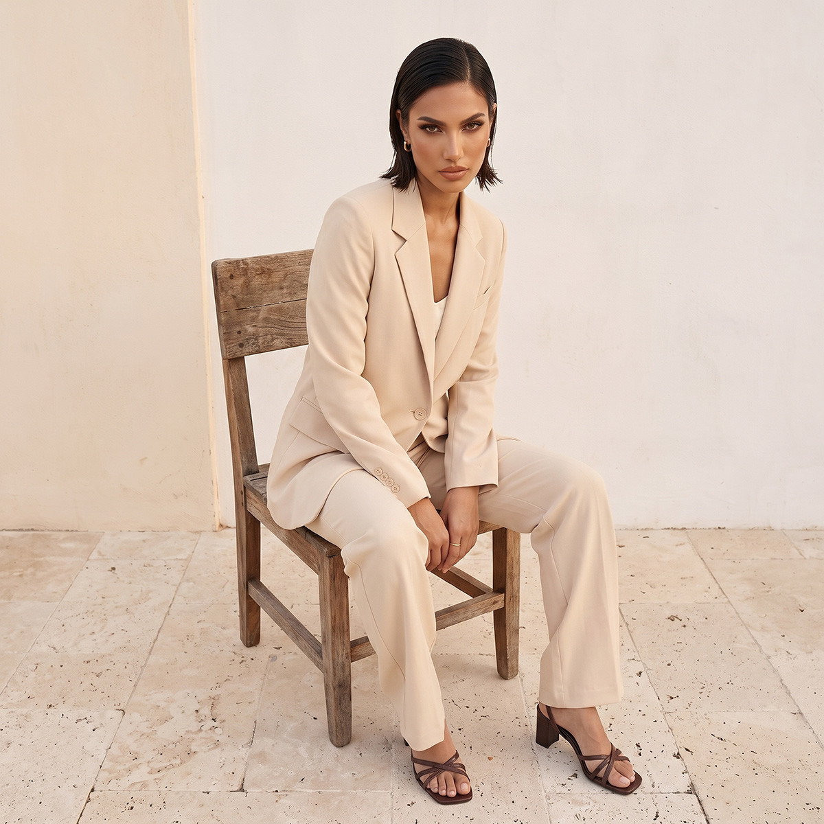بليزر بياقة مطوية من سبلاش سمارت-women-clothing-coatsandjackets-blazers-image-4