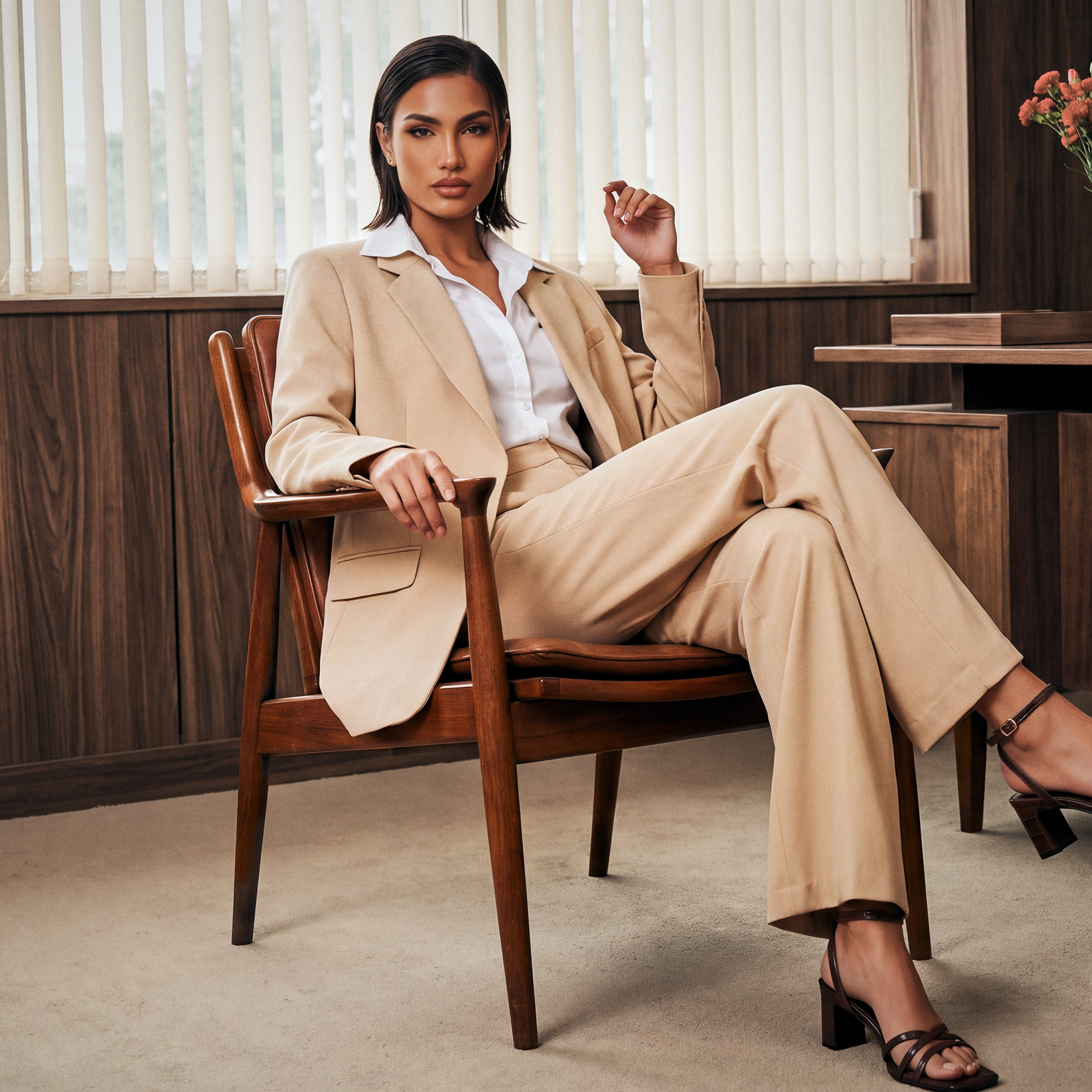 بليزر بياقة مطوية من سبلاش سمارت-women-clothing-coatsandjackets-blazers-image-1