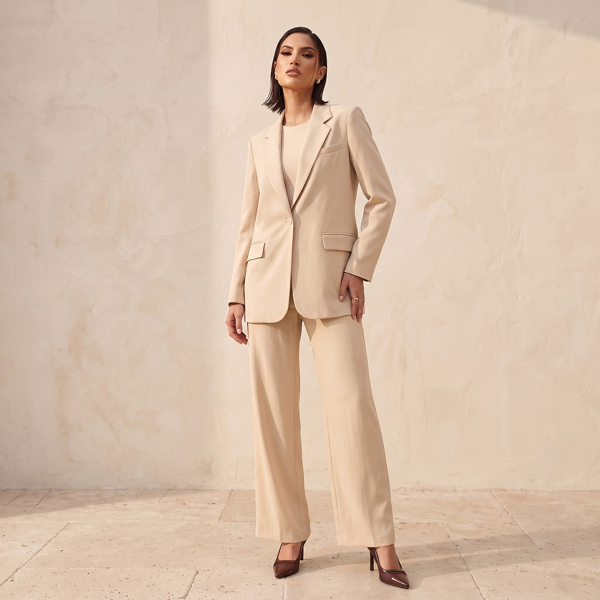 بنطلون بقصة مستقيمة من سبلاش سمارت-women-clothing-trousers-image-2