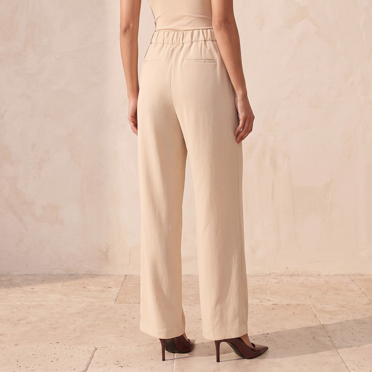 بنطلون بقصة مستقيمة من سبلاش سمارت-women-clothing-trousers-image-3