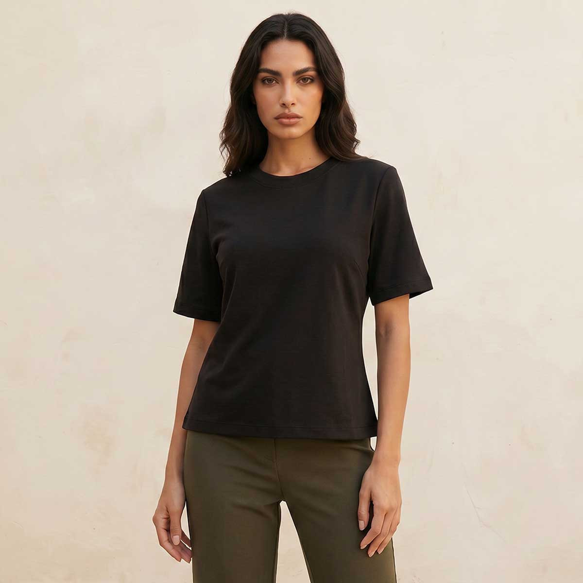 Splash Smart Regular Fit Cotton T-shirt-women-clothing-tshirts-image-1