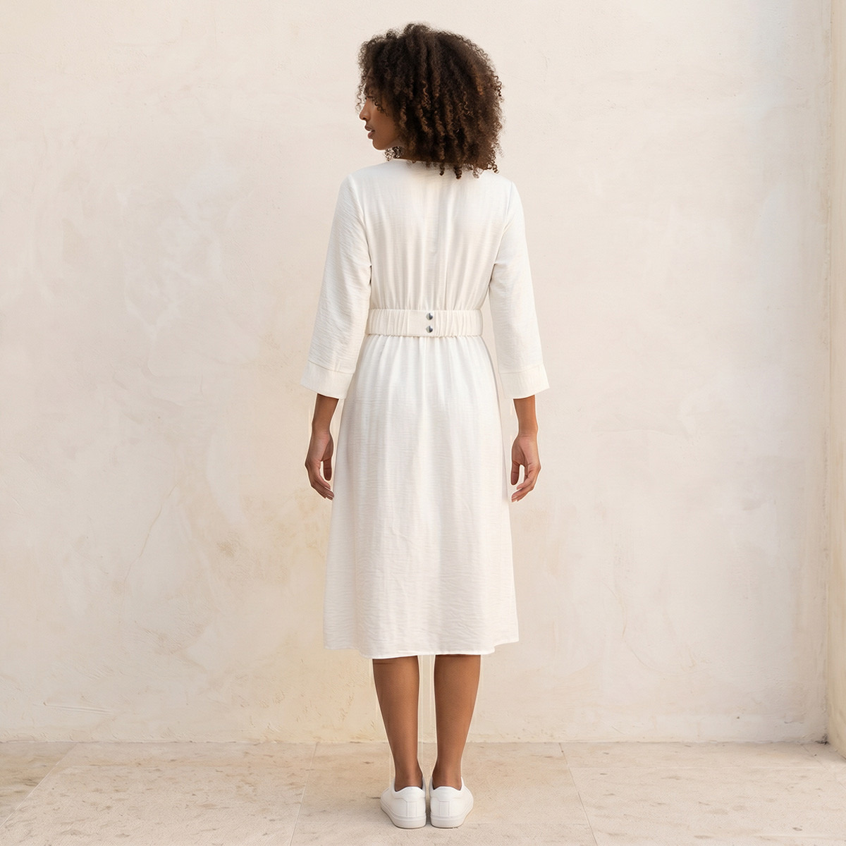 فستان لف بارز الملمس بتفاصيل خصر مطاطي من سبلاش سمارت-women-clothing-dresses-image-3