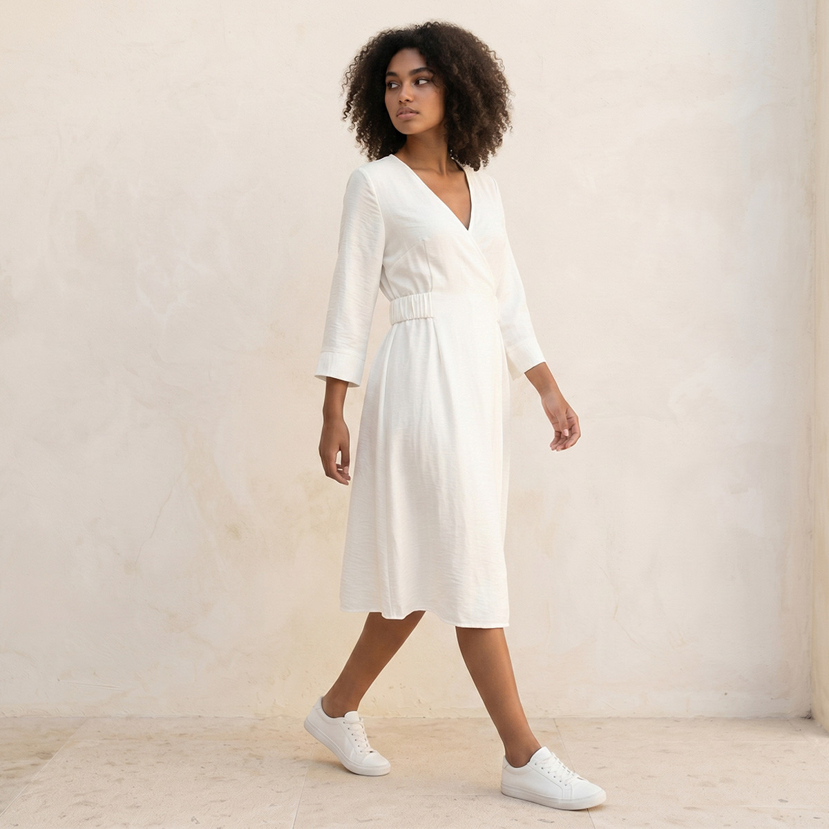 فستان لف بارز الملمس بتفاصيل خصر مطاطي من سبلاش سمارت-women-clothing-dresses-image-4