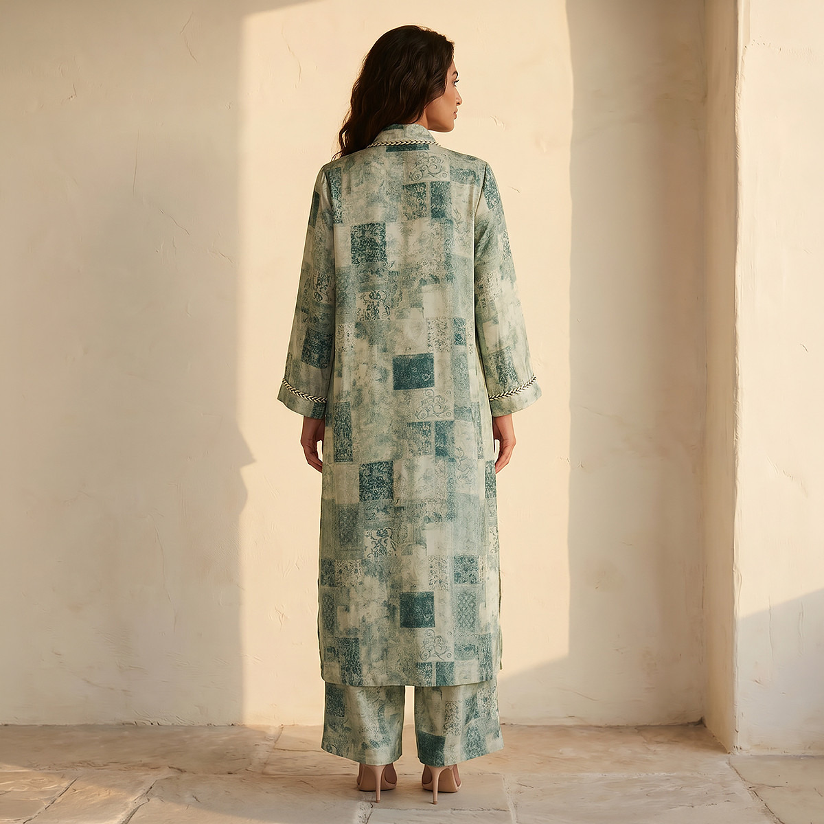 Coord Set with Kimono Shrug & Wide Leg Pants-women-clothing-shirtsandblouses-blouses-image-3