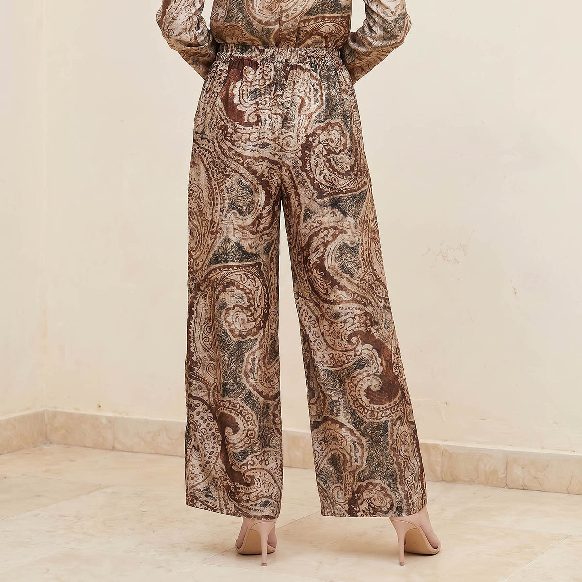 Splash Smart Wide Leg Paisley Print Trousers-women-clothing-bottoms-trousers-image-4
