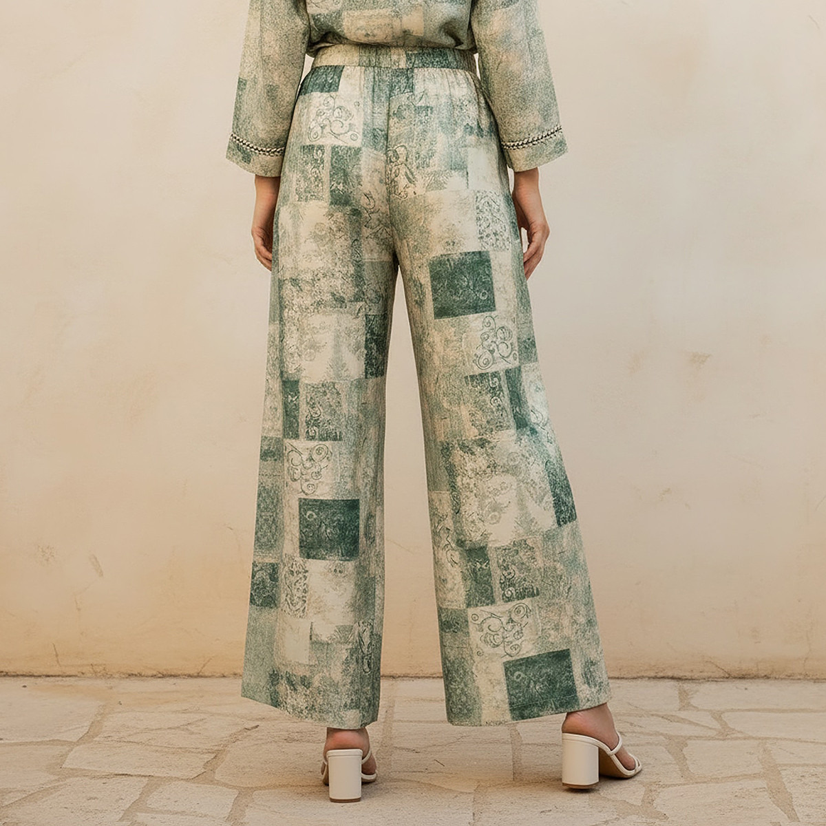 Splash Smart Wide Leg Printed Trousers-women-clothing-bottoms-trousers-image-4